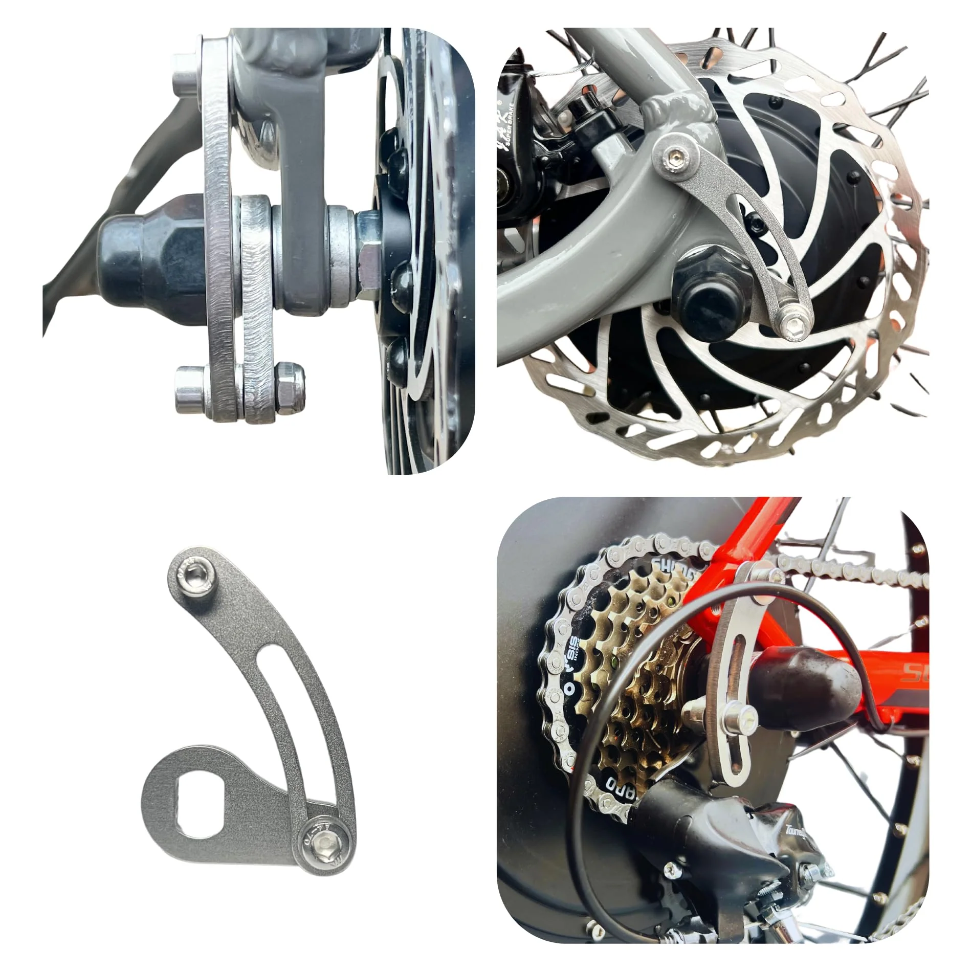 E Bike Power E Bike Drehmomentarm Set Universal M14 Heavy Duty Elektrofahrrad E Bike Hinterachse 6mm dick aus Edelstahl Anzug 1000W 2000W 3000W Motoren - Image 7