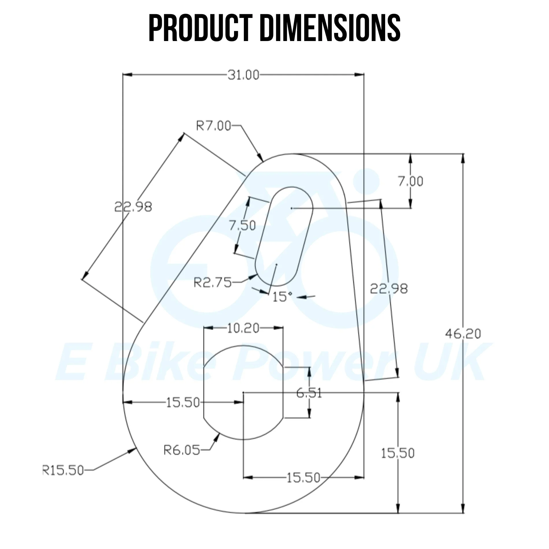 E Bike Power UK EBike Drehmomentarm Set Universal M12 Elektrofahrrad E Bike Hinterachse 6mm dick aus Edelstahl Anzug 250W 350W 500W 750W1000W 2000W Motoren - Image 2