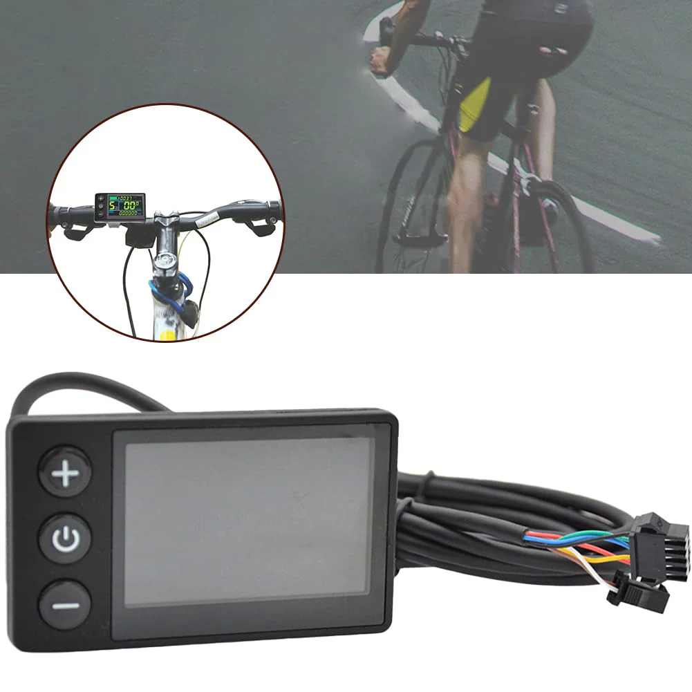 E-Bike S866 Display, 24 V, 36 V, 48 V, S866 Elektrofahrrad-LCD-Display, Messgerät, Bedienfeld, Buntes Display, Elektrischer Mountainbike-Tachometer ABS-Schale für 2,2cm Lenker für UART NO.2 - Image 4