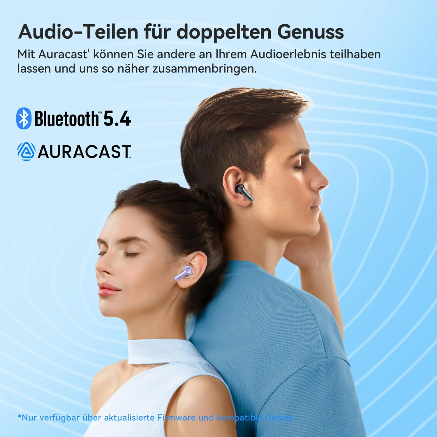 EarFun Air Pro 4 Bluetooth Kopfhörer mit Adaptive Hybride Geräuschunterdrückung, aptX Lossless, Hi-Res Audio, LDAC, 6 Mikrofone cVc 8.0 KI Anrufe, 52H Akku, Multipoint, Bluetooth 5.4, In Ear Detection - Image 2