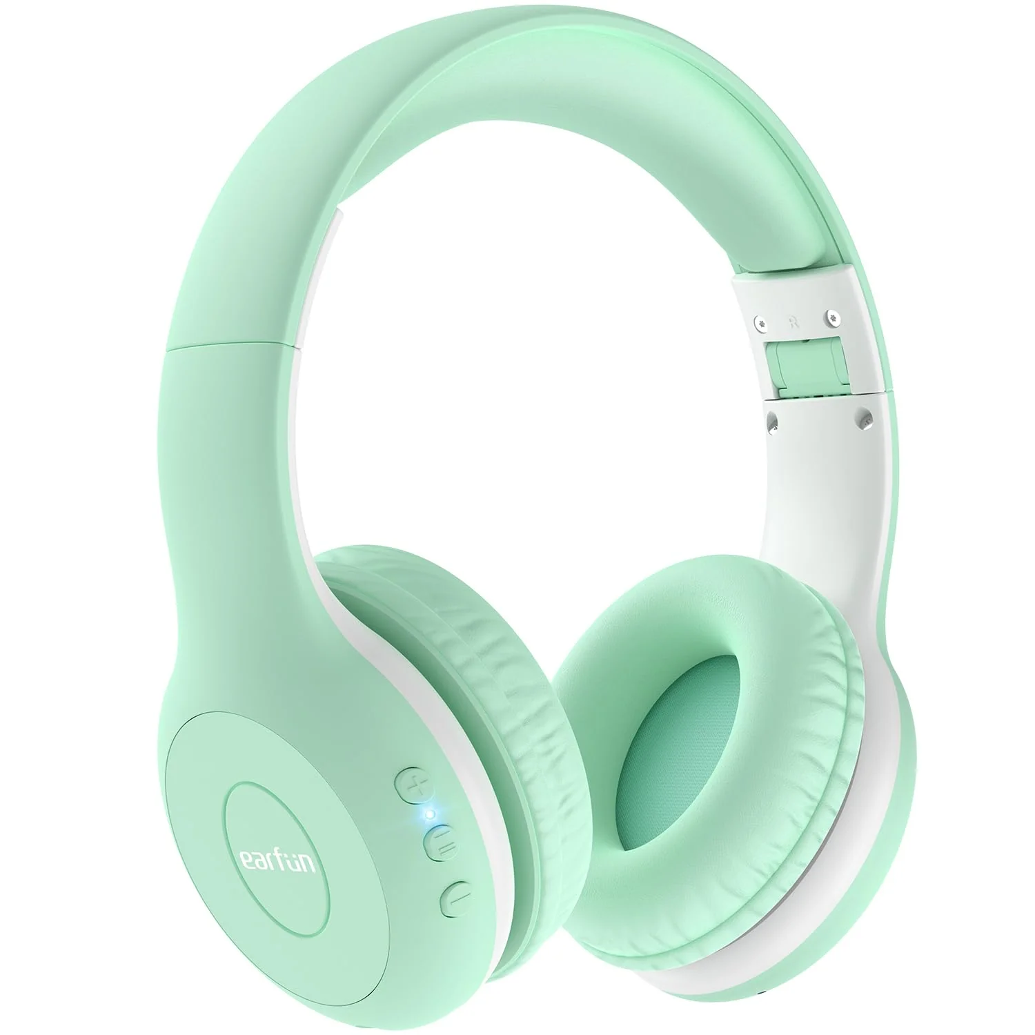 EarFun Bluetooth Kopfhörer Kinder, 85/94dB Lautstärkeregelung, HiFi Sound, HD-Mikrofon, 40 Std Akku, Faltbare, Einstellbar, Kopfhörer Kabellos Bluetooth Kinder für Schule/Reise/PC, Grün - Image 8