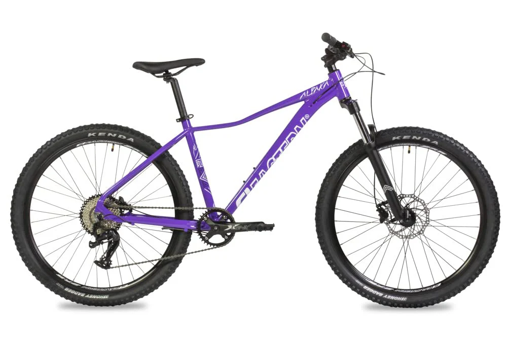 Eastern Bikes Alpaka 27,5" leichtes MTB-Mountainbike, 9-Gang, hydraulische Scheibenbremsen, Federgabel, in 3 Rahmengrößen Erhältlich (15", Lila) - Image 2