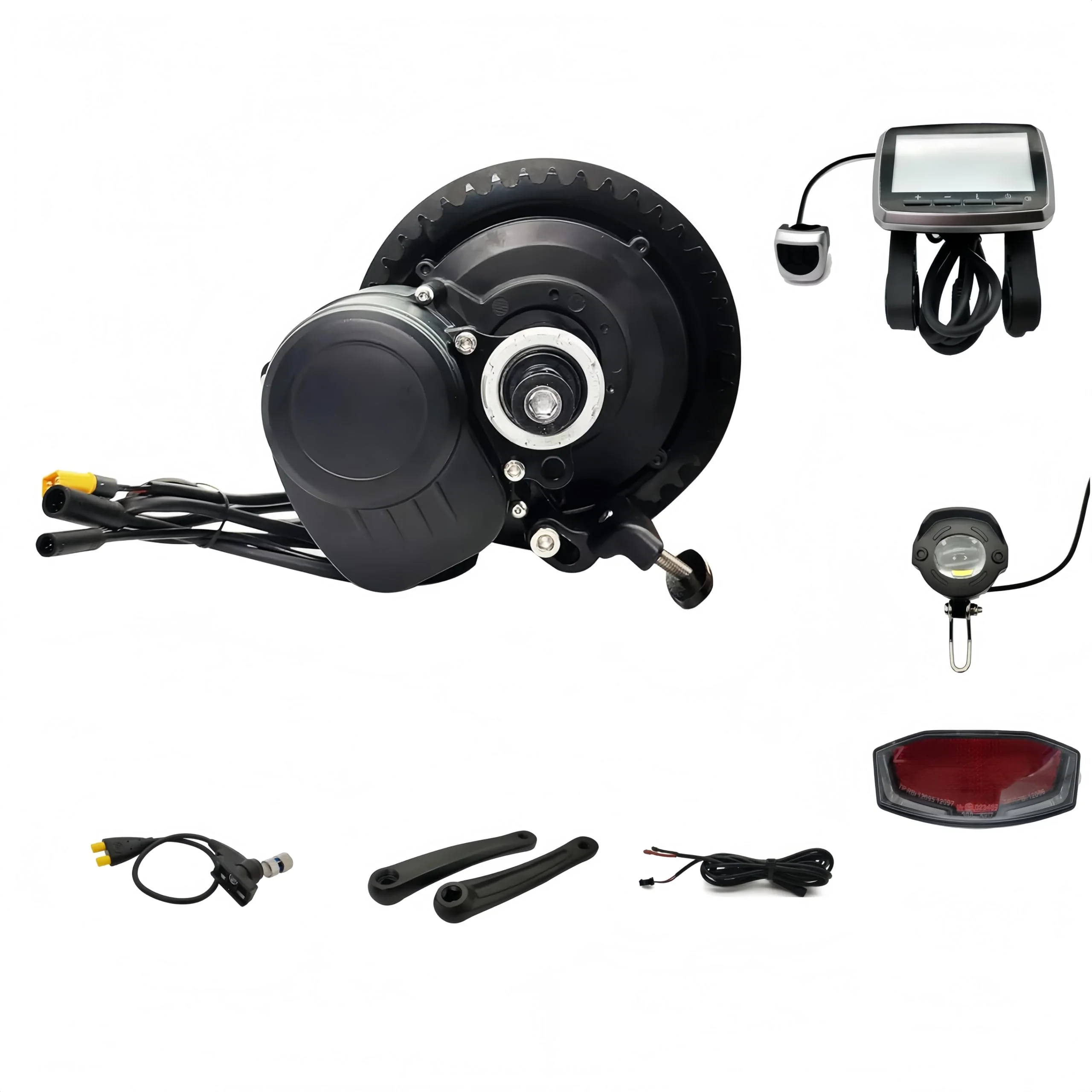ebsenopower Tongsheng TSDZ2 36V 48V mit Rücktritt Fußbremse Hochgeschwindigkeit Drehmoment Sensor Ebike Umwandlung Kit BB 68MM (36V 500W)