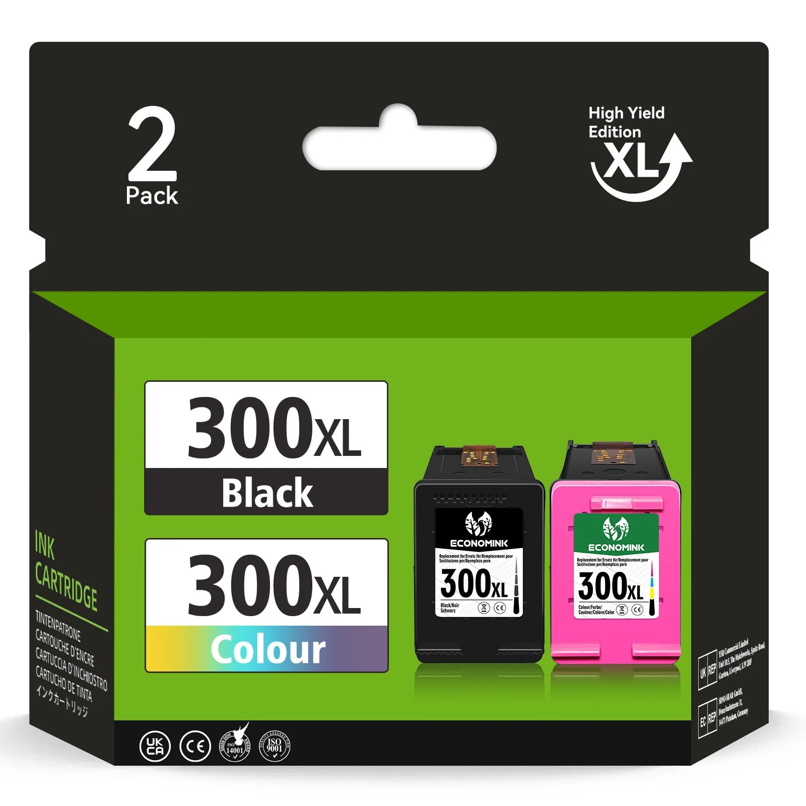 Economink 300XL Schwarz und Farbe Kompatibel für HP 300 XL Druckerpatronen Multipack für PhotoSmart C4780 C4680 DeskJet F4580 F4280 F4210 F2480 D5560 Envy 120 110 114 100 Drucker(2er-Pack) - Image 7