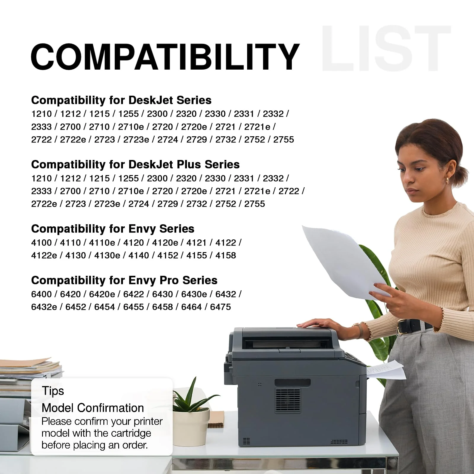 Economink 305XL Schwarz Patronen Kompatibel für HP 305 Druckerpatronen, 305 Schwarz Ersatz für HP Envy 6000 Druckerpatronen für DeskJet 27xx, 41xx, Envy 60xx, 64xx (2er Pack) - Image 2