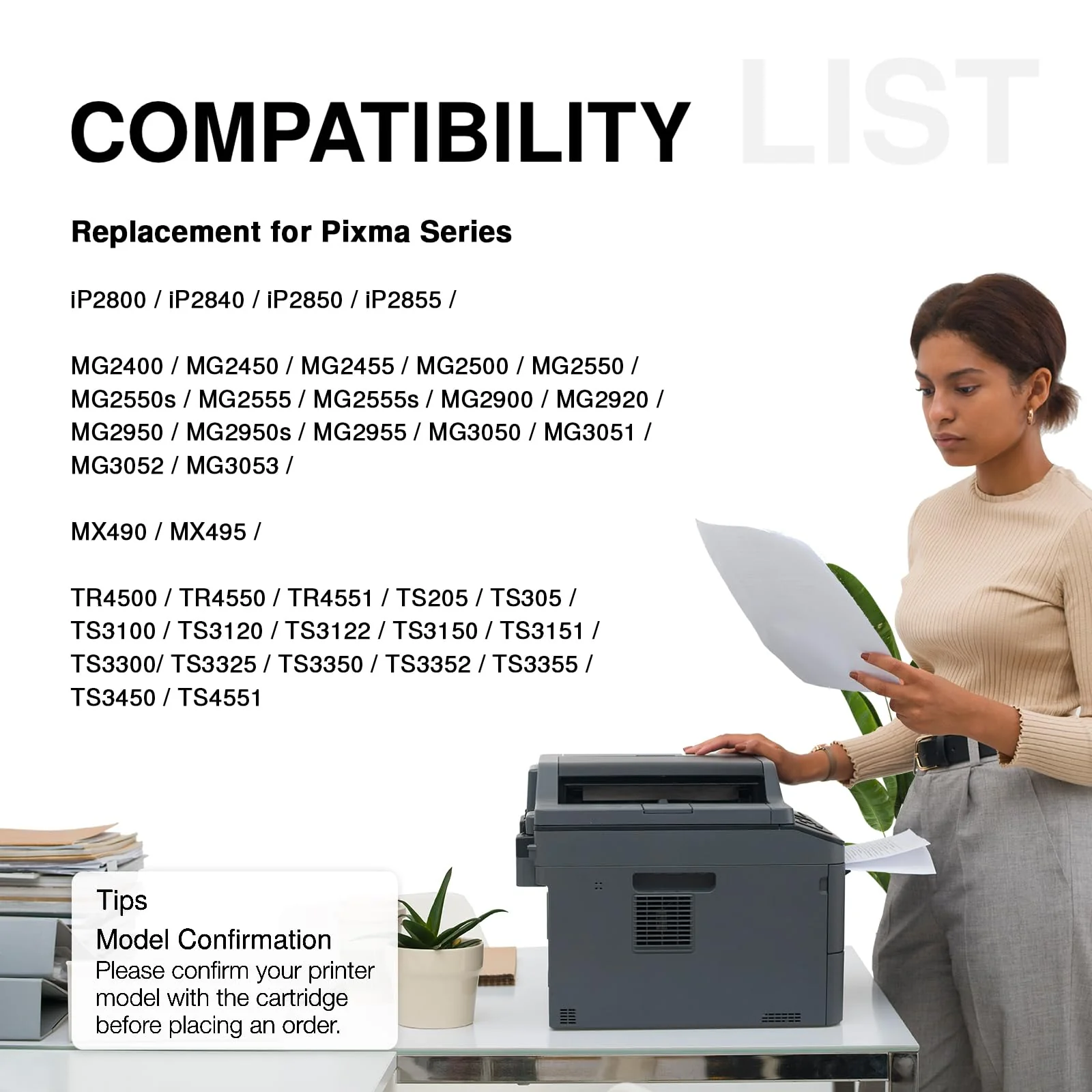 Economink 545 XL Schwarz Kompatibel für Canon Druckerpatronen 545, PG 545 Kompatibel für Canon TS3150 TS3350 TS3450 TR4451 TR4550 TR4500 TR4551 MX495 MG2500 MG2555 MG3050 Drucker (2 Schwarz) - Image 3