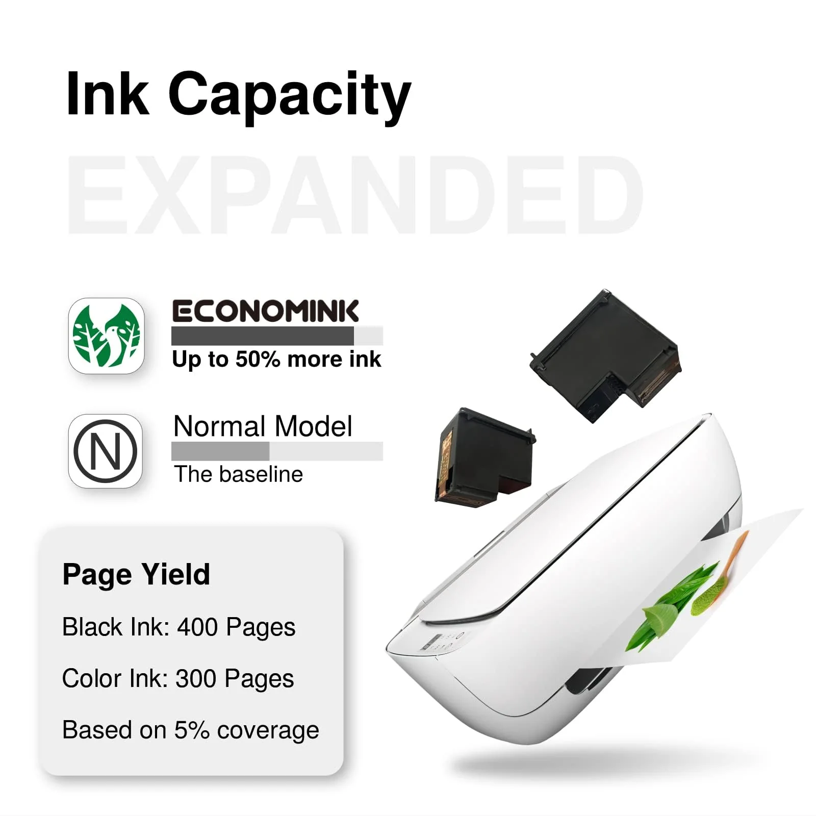 Economink PG-575XL CL-576XL Wiederaufbereitet Tintenpatrone als Ersatz für Canon 575 XL 576 XL für PIXMA TS3550i TS3551i TR4750i TR4751i Drucker (1 Schwarz,1 Farbe) Multipack - Image 3
