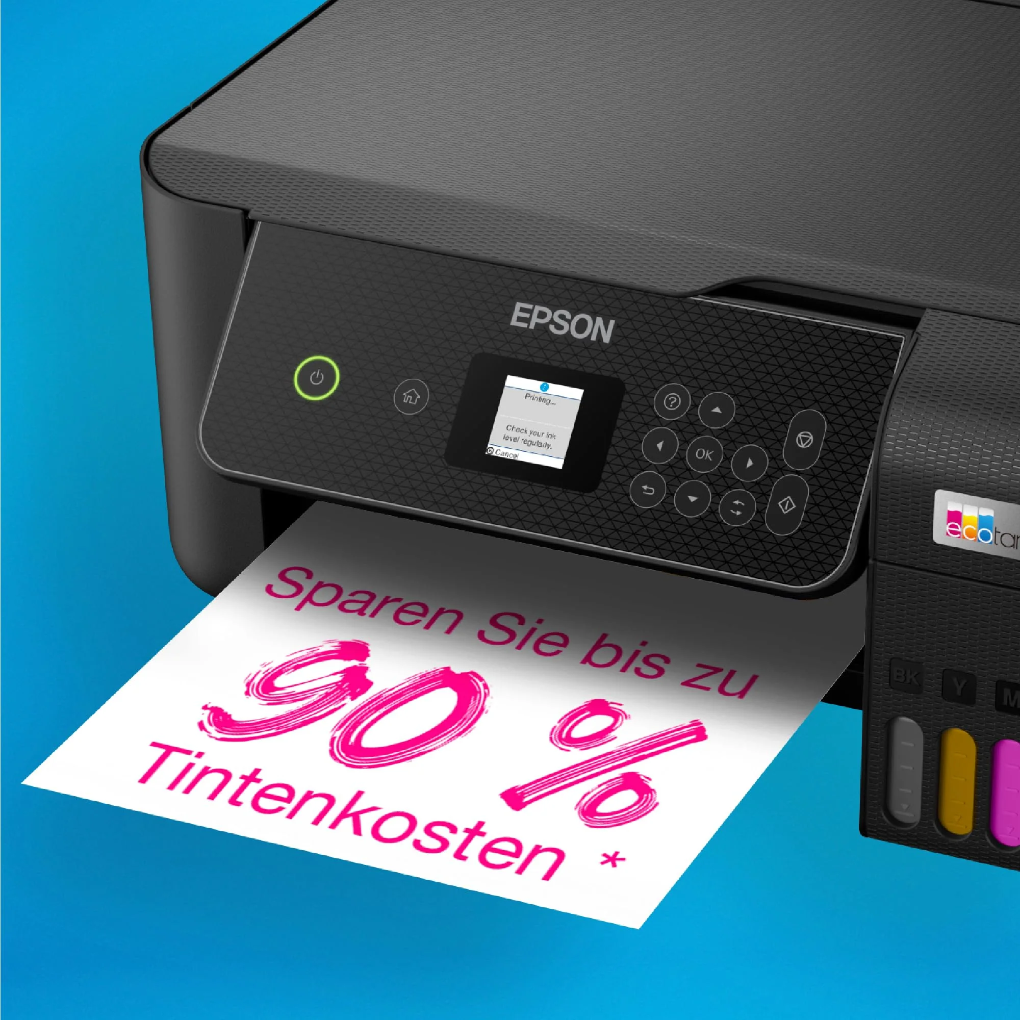 EcoTank ET-2870 A4-Multifunktions-Wi-Fi-Tintentankdrucker, mit einem im Lieferumfang enthaltenen Vorrat an Tinten bis zu 3 Jahren - Image 2