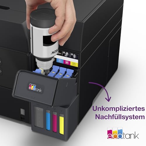 EcoTank ET-3950 A4-Multifunktionsdrucker mit Wi-Fi & AirPrint Tintentank, automatischem Dokumenteneinzug, beidseitigem Druck, Scannen & Kopieren, bis zu 3 Jahre Tinte im Lieferumfang enthalten - Image 3