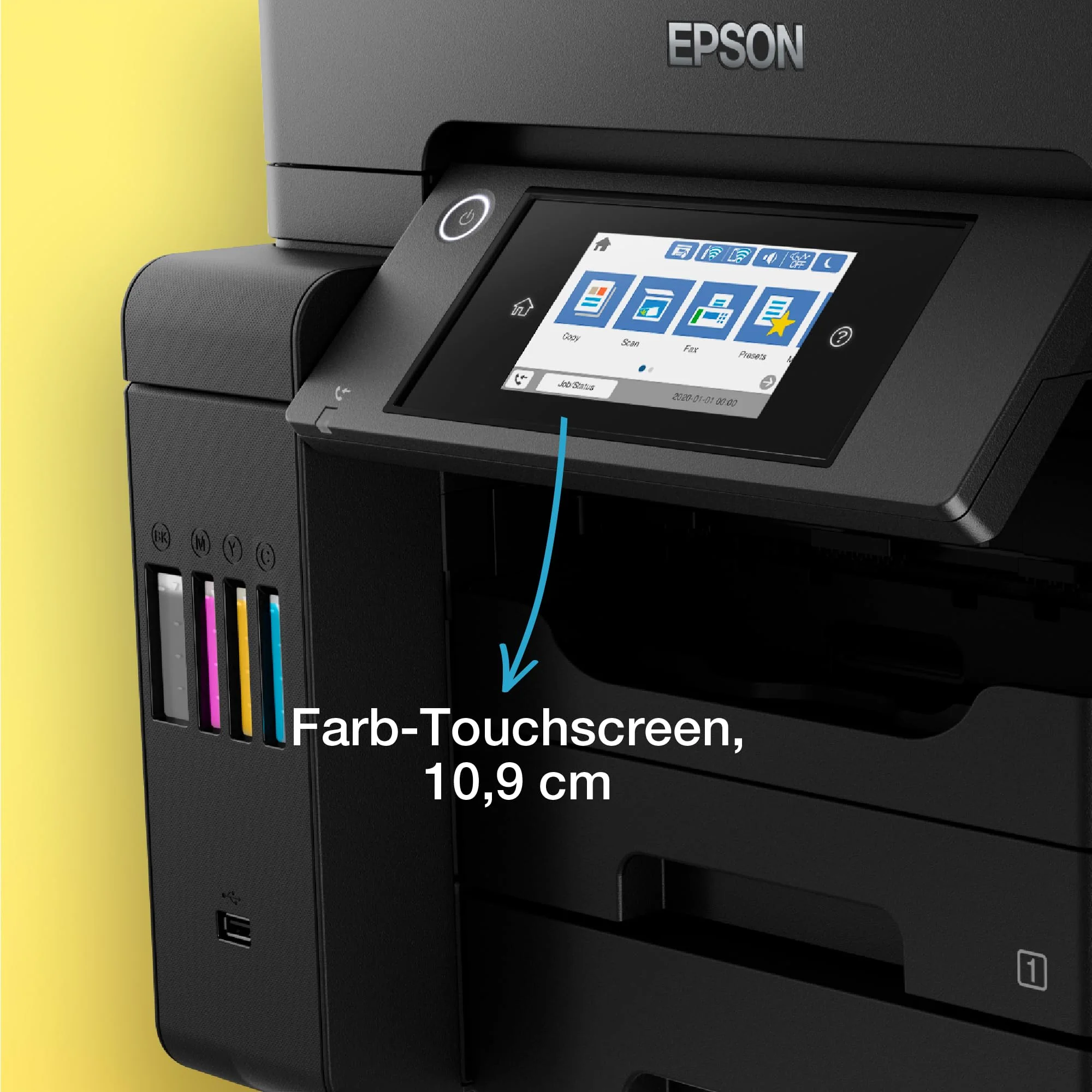 EcoTank ET-5855 DIN-A4-Multifunktions-Wi-Fi-Tintentankdrucker mit Fax - Image 2