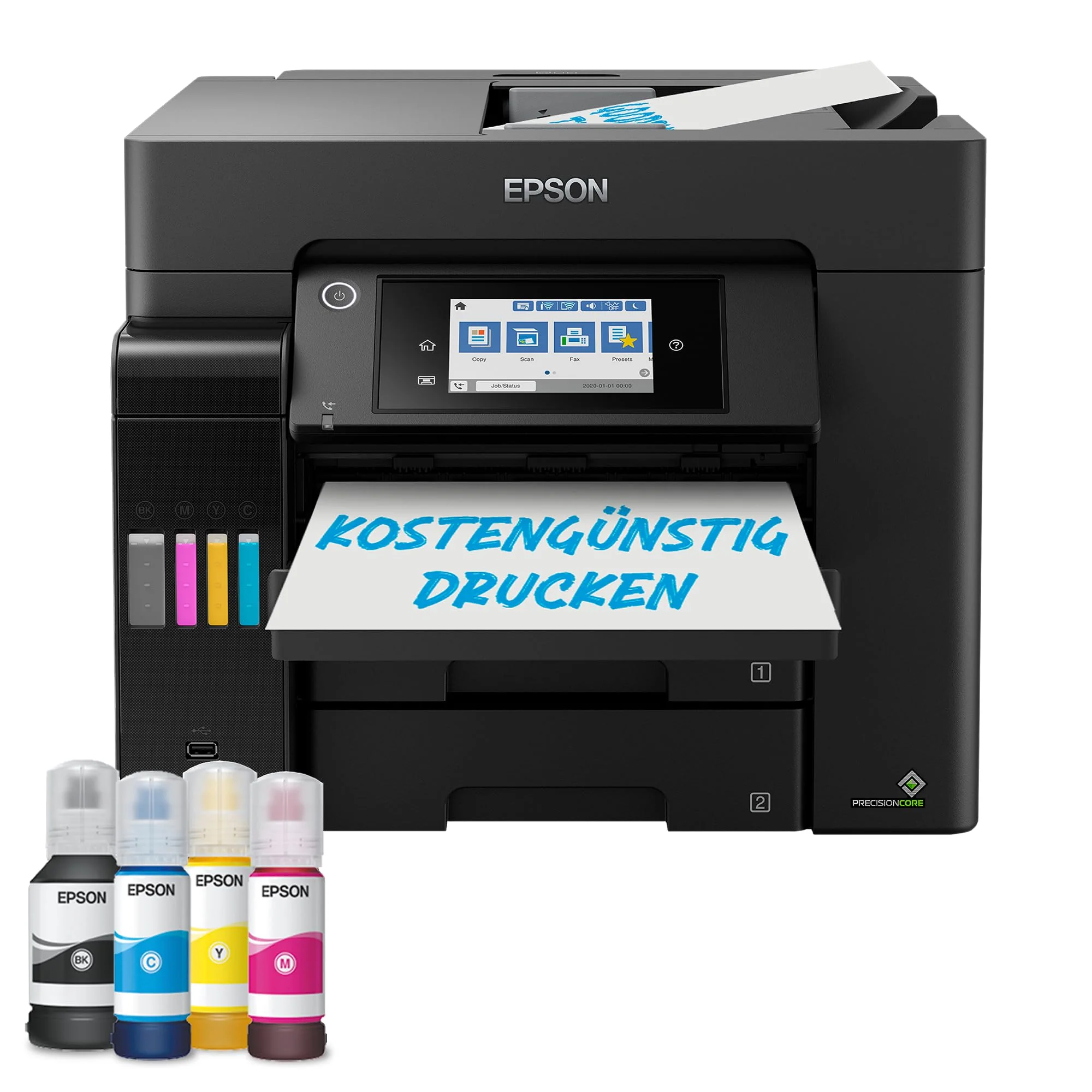 EcoTank ET-5855 DIN-A4-Multifunktions-Wi-Fi-Tintentankdrucker mit Fax - Image 4