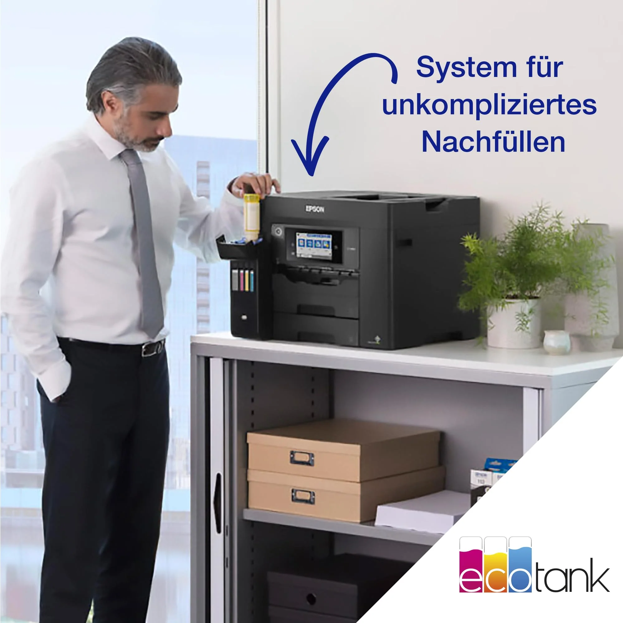 EcoTank ET-5855 DIN-A4-Multifunktions-Wi-Fi-Tintentankdrucker mit Fax - Image 8