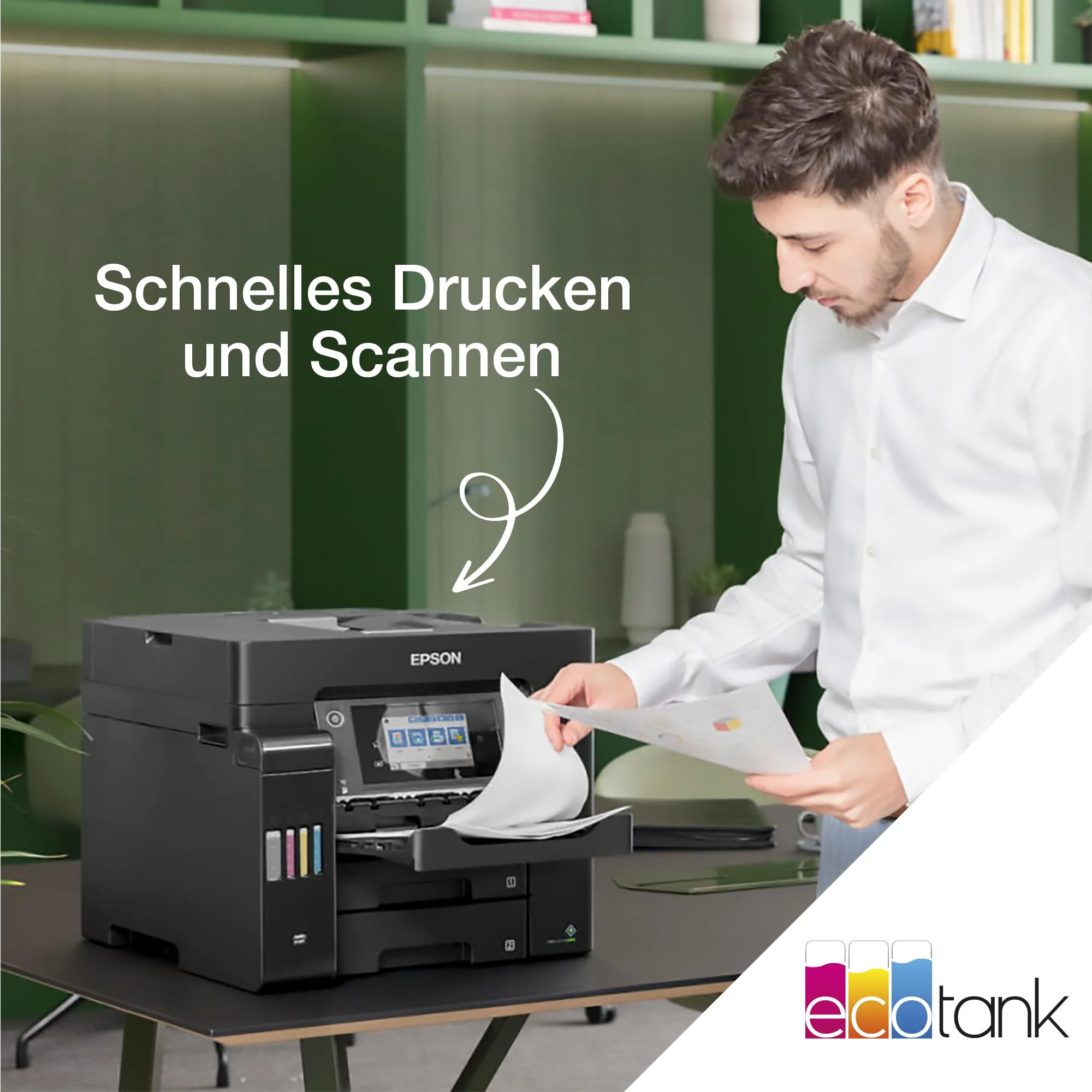 EcoTank ET-5855 DIN-A4-Multifunktions-Wi-Fi-Tintentankdrucker mit Fax - Image 9