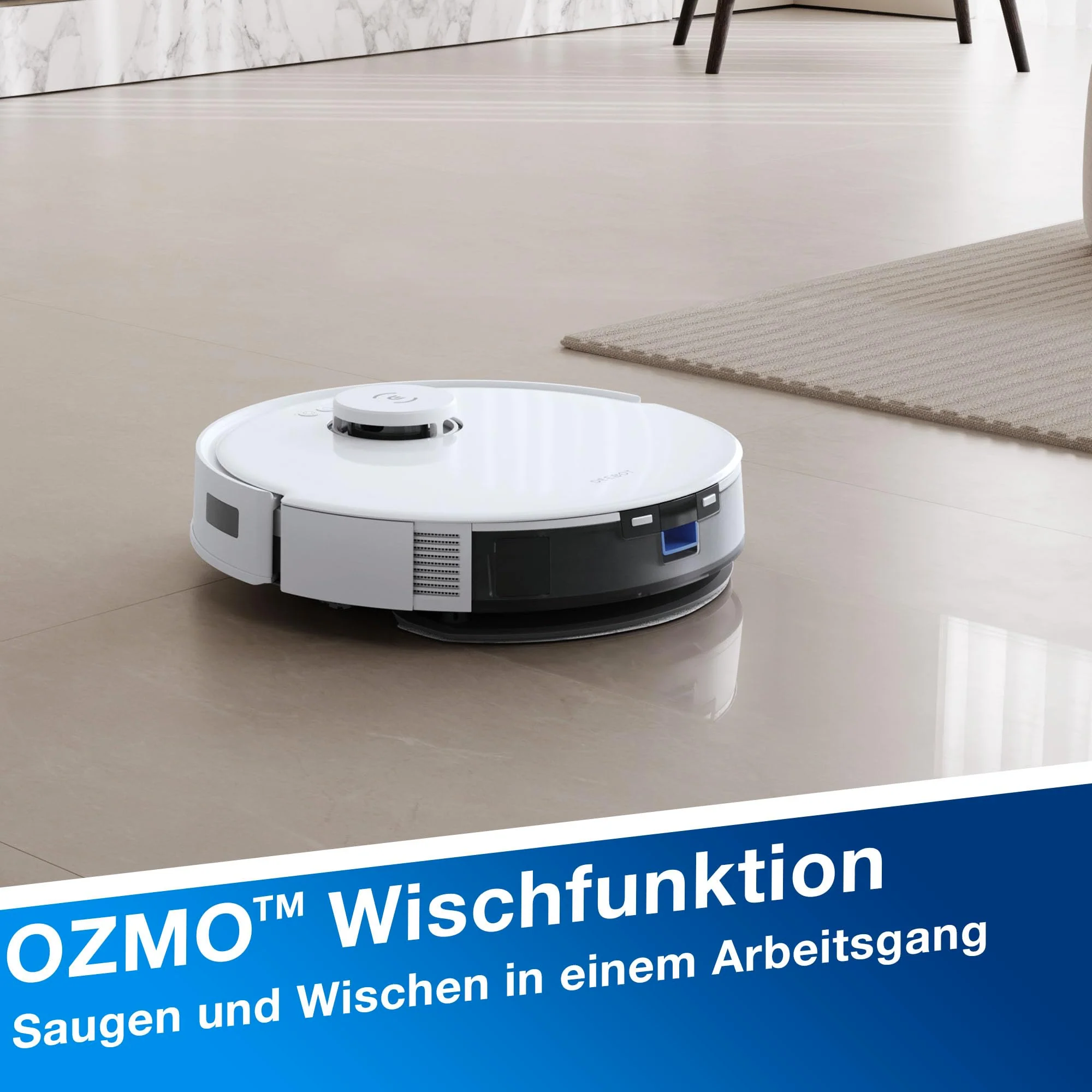 ECOVACS DEEBOT N20 Plus Saugroboter mit Wischfunktion, 8000Pa Saugkraft, staubbeutellose PureCyclone Station, Anti-Haar-Verhedderung, bis zu 300 Minuten Laufzeit, White - Image 9