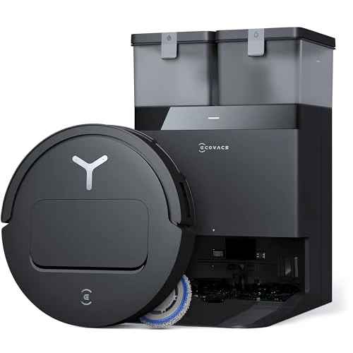 ECOVACS DEEBOT T50 PRO Omni Gen2 Saugroboter mit Wischfunktion, Ausfahrende Seitenbürste und Wischmopp, 21.000 Pa, Auto Zugabe von Reinigungslösung, Moppwäsche mit 75°C heißem Wasser, Ultradünn 81 mm