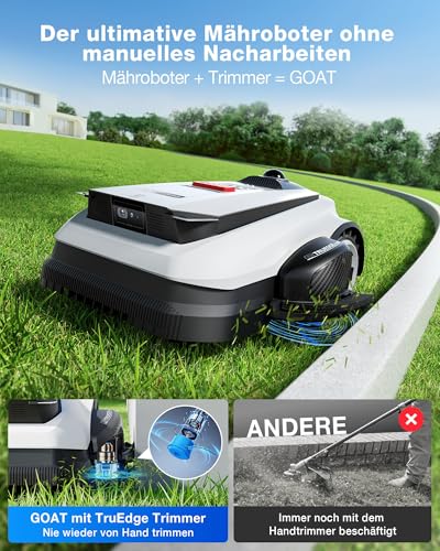 ECOVACS Goat A1600 LiDAR PRO Mähroboter-Set (inklusive Garage), 1600 m², 360° Dual-LiDAR-Navigation, automatische Kartierung, KI-3D-Hindernisvermeidung, Superschnelles Laden, 50% Steigung - Image 2