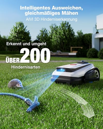 ECOVACS Goat A1600 LiDAR PRO Mähroboter-Set (inklusive Garage), 1600 m², 360° Dual-LiDAR-Navigation, automatische Kartierung, KI-3D-Hindernisvermeidung, Superschnelles Laden, 50% Steigung - Image 9
