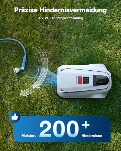 ECOVACS Goat A3000 LiDAR Mähroboter ohne Begrenzungskabel, 3000 m², Dual-LiDAR Navigation, 330 mm Schnittbreite, Rasenmäher Roboter, 45 min Schnellladung, 100W Schnitteistung, präzises Kantenmähen - Image 6