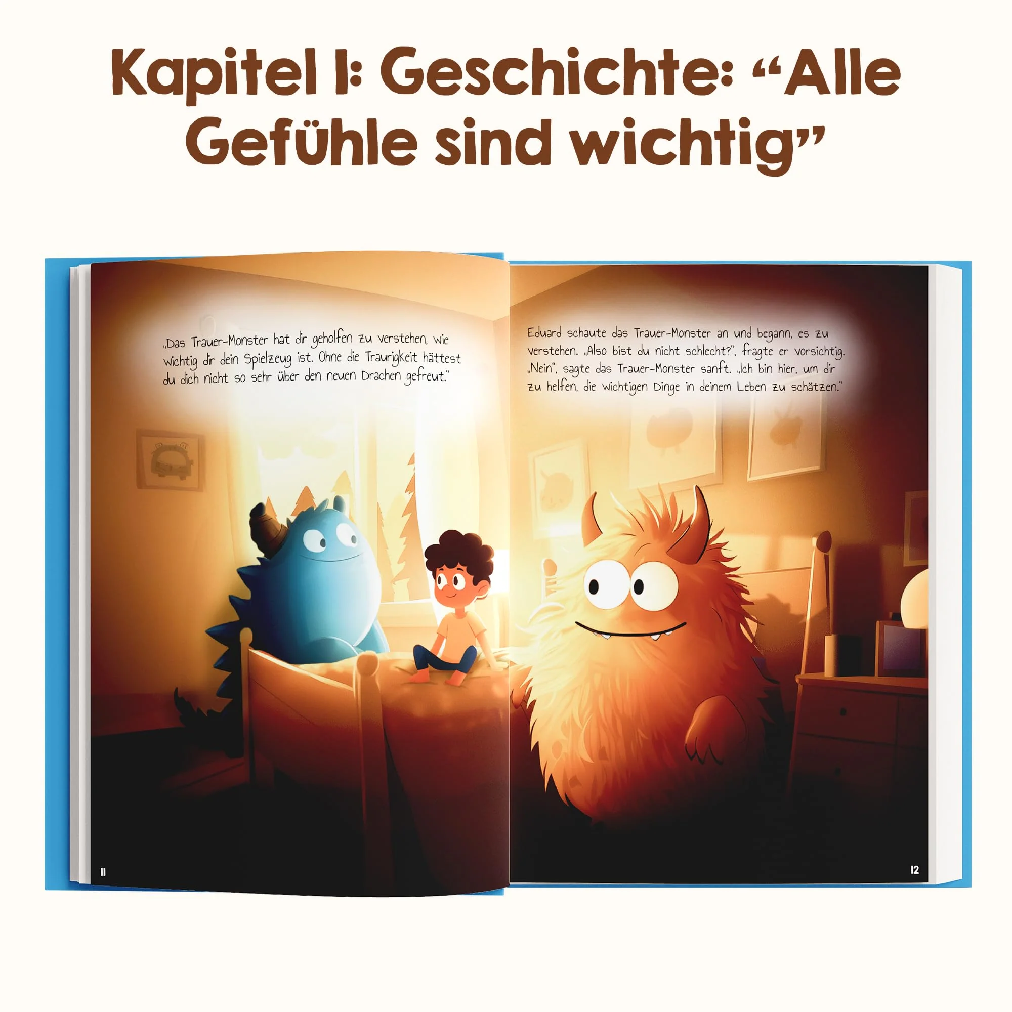 Edubini Gefühlstagebuch Kinder [6-12 Jahre] - Tagebuch Mädchen & Jungs - Gefühle Buch für Umgang mit Emotionen und ein gutes Gefühl, Dankbarkeitstagebuch für Kinder (inkl. 10 Spiele) (blau) - Image 5