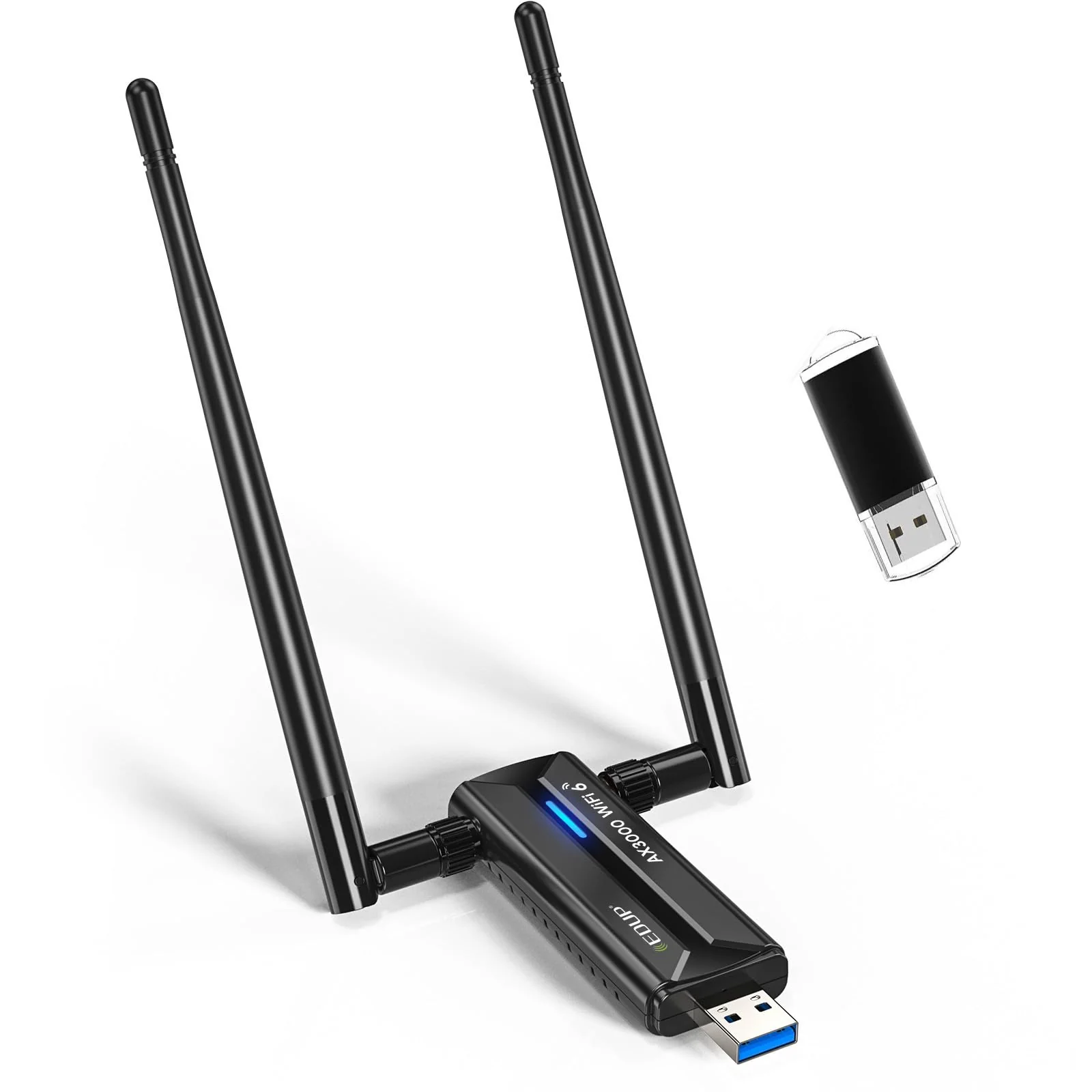 EDUP WiFi 6E USB WLAN Stick für PC, AX3000M WLAN Adapter PC Hohe Reichweite, Tri-Band 6GHz / 5GHz / 2,4GHz WLAN Antenne PC, Kompatibel mit Windows 11/10 64Bit + U-Disk-Treiber - Image 5
