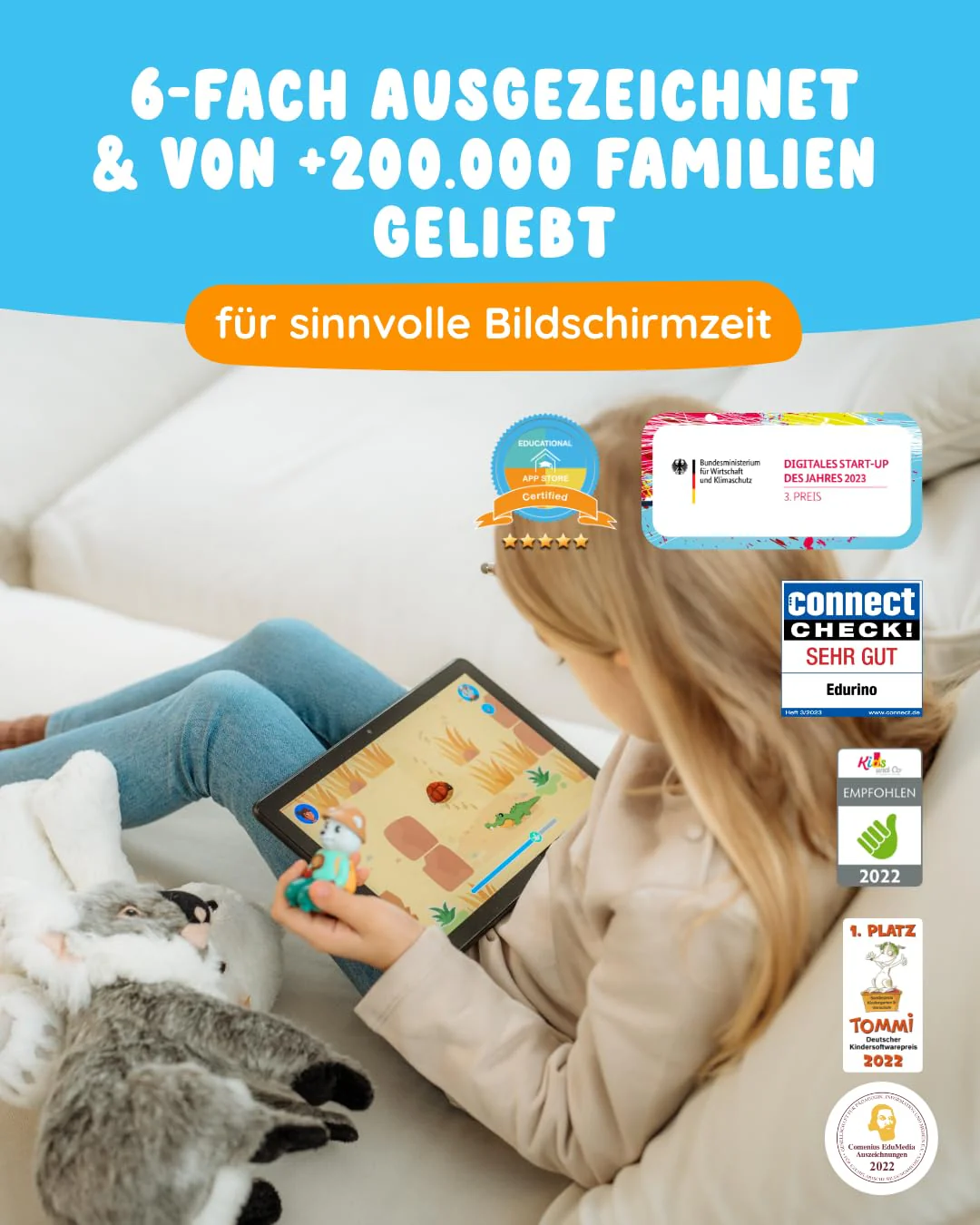 Edurino Figur ASA Welt der Tiere bis 10 (Stufe 2) ab 4 Jahren inkl. App | Innovatives & digitales Lernspiel | Vielfältige Tierwelten erkunden | Lebensräume erforschen - Image 2