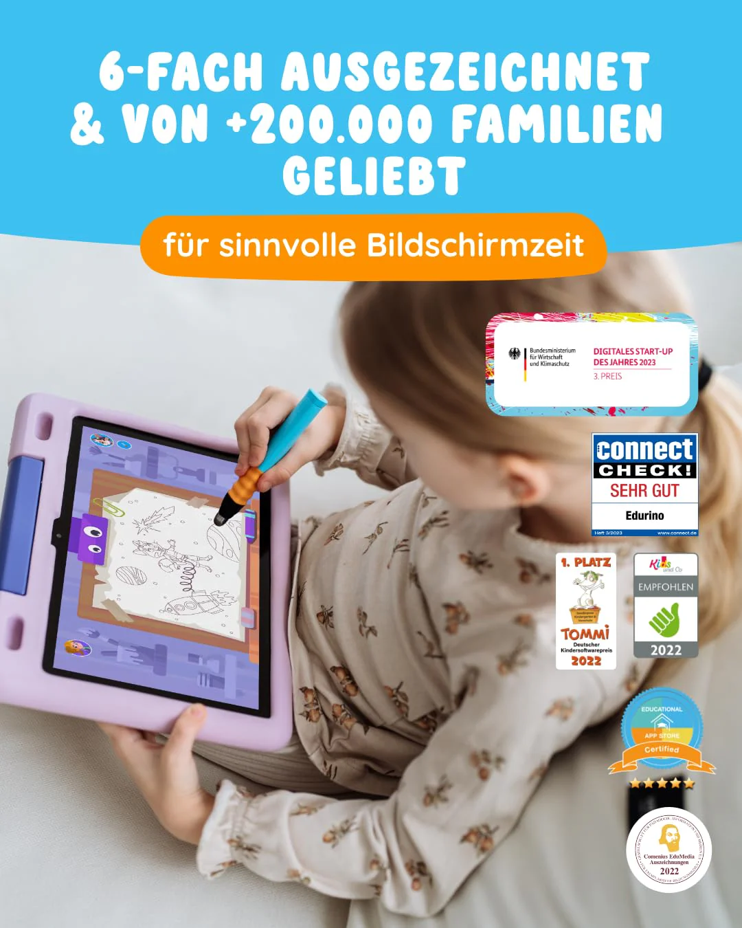 Edurino Figur Juki Kreativität & Malen ab 4 Jahren | Innovatives & digitales Lernspiel | Farbenlehre & Malexperimente | Entwerfen eigener Kostüme & Bühnenbilder - Image 2