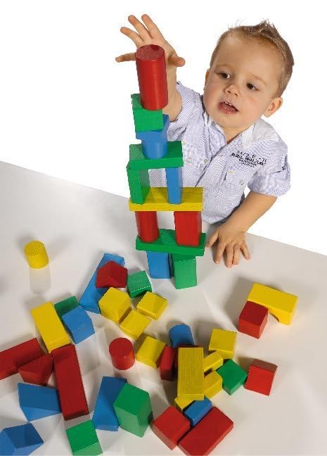 Eichhorn 50 extra große Baby Holzbausteine in der Aufbewahrungsbox mit Kordel, für Kinder ab einem Jahr - Image 6