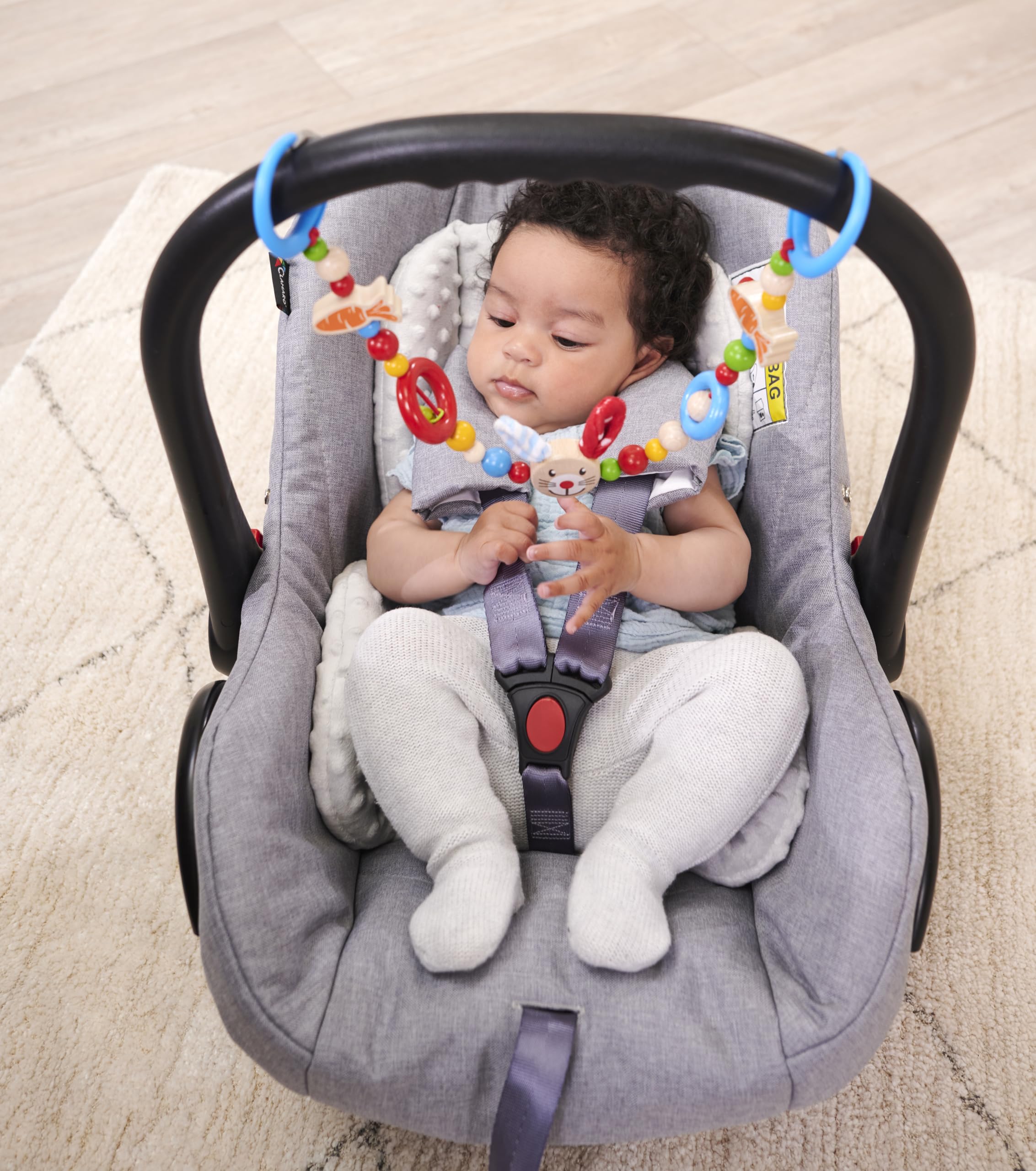 Eichhorn - Baby Wagenkette mit Hasenmotiv, 50cm lang, aus 100 Prozent FSC zertifiziertem Buchenholz, für Kinder bereits ab den ersten Lebensmonaten geeignet - Image 3