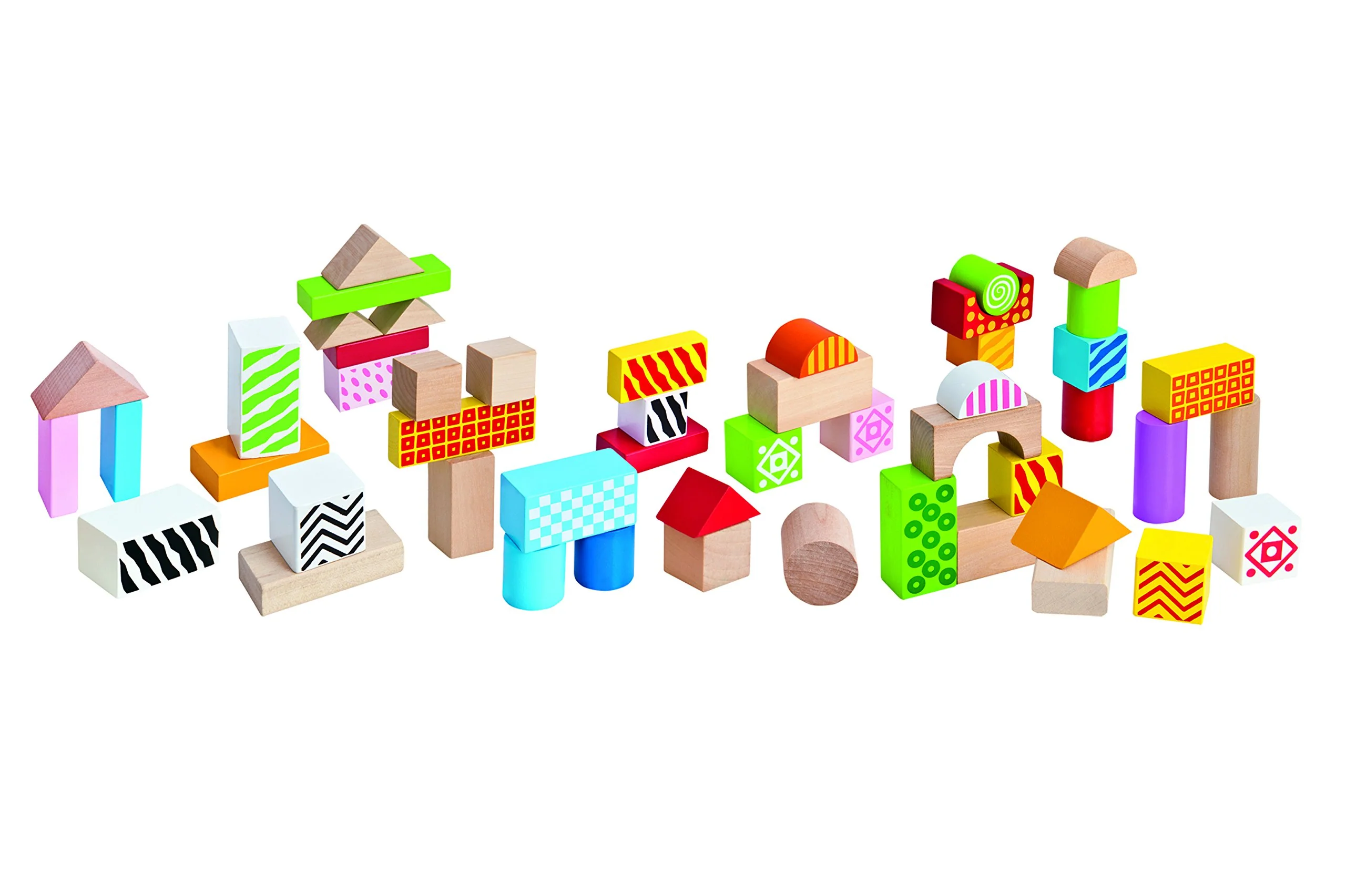 Eichhorn – bunte Holzbausteine – 50 Stück in Box, Bauklötze mit Bedruckung, aus Birkenholz, für Kinder und Babys ab 12 Monaten, Holzspielzeug, Verpackung kann variieren - Image 8
