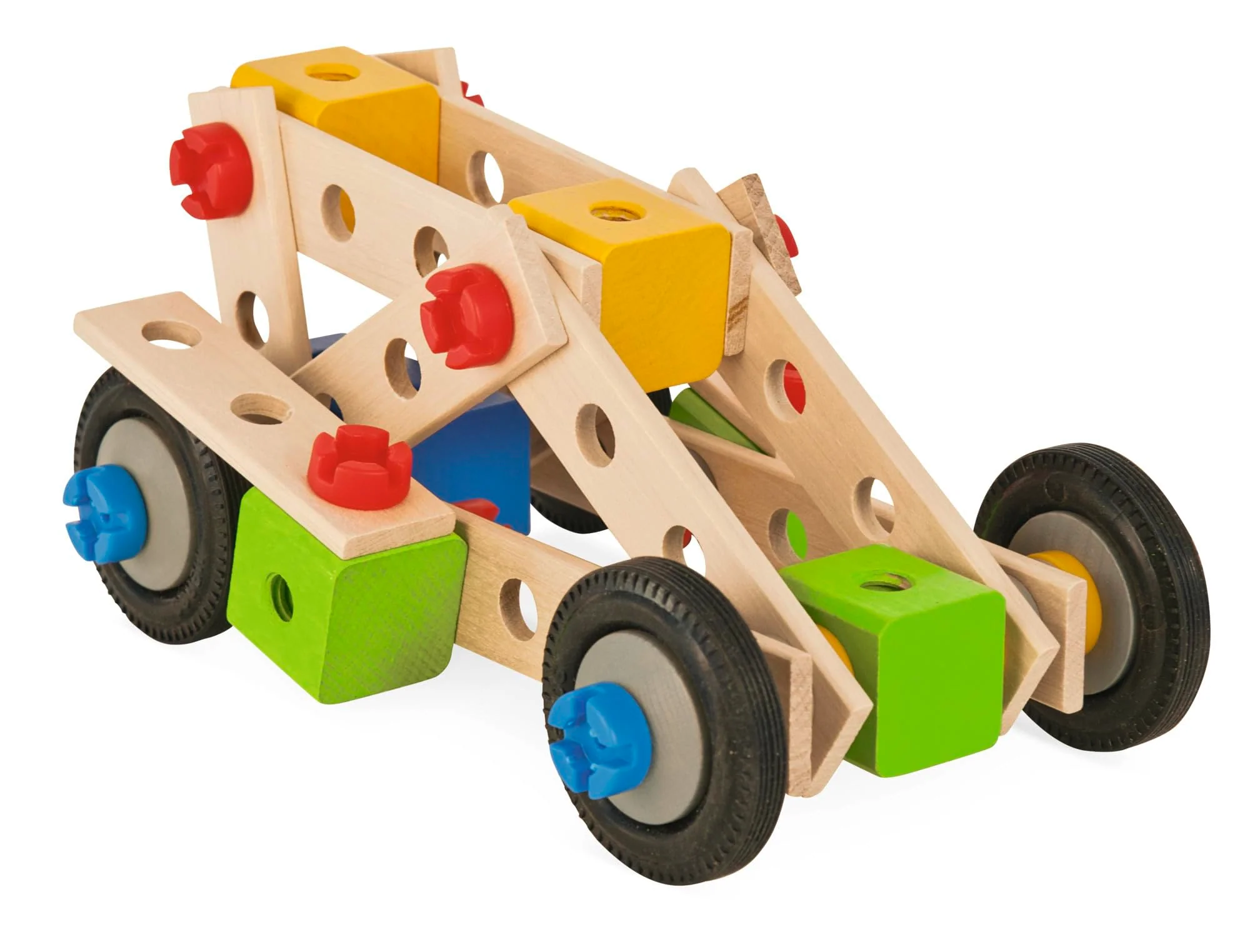 Eichhorn - Constructor Lokomotive, 8 Verschiedene Modelvarianten baubar, Konstruktionsspielzeug mit 90 Teilen, vielseitiges Holzspielzeug, 100% FSC zertifiziertes Buchenholz, ab 3 Jahren - Image 2