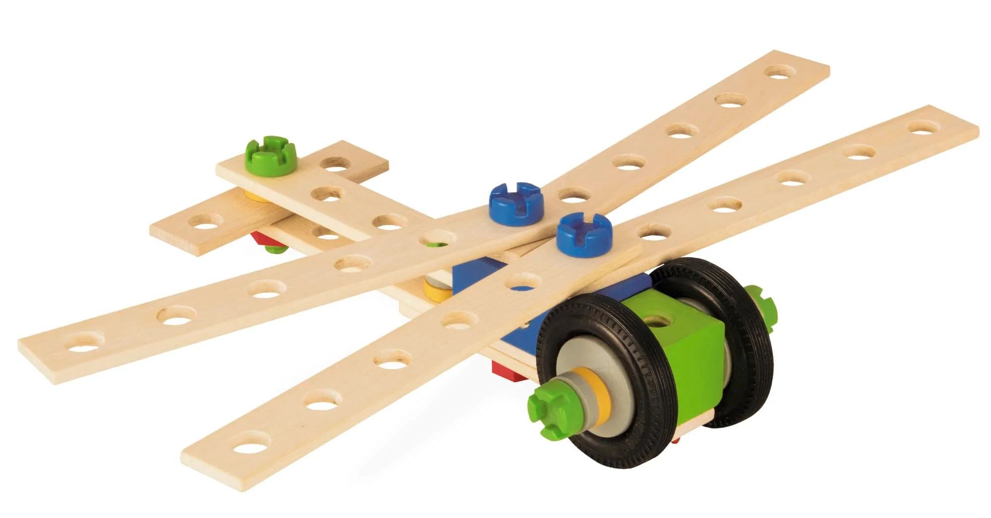 Eichhorn - Constructor Lokomotive, 8 Verschiedene Modelvarianten baubar, Konstruktionsspielzeug mit 90 Teilen, vielseitiges Holzspielzeug, 100% FSC zertifiziertes Buchenholz, ab 3 Jahren - Image 6