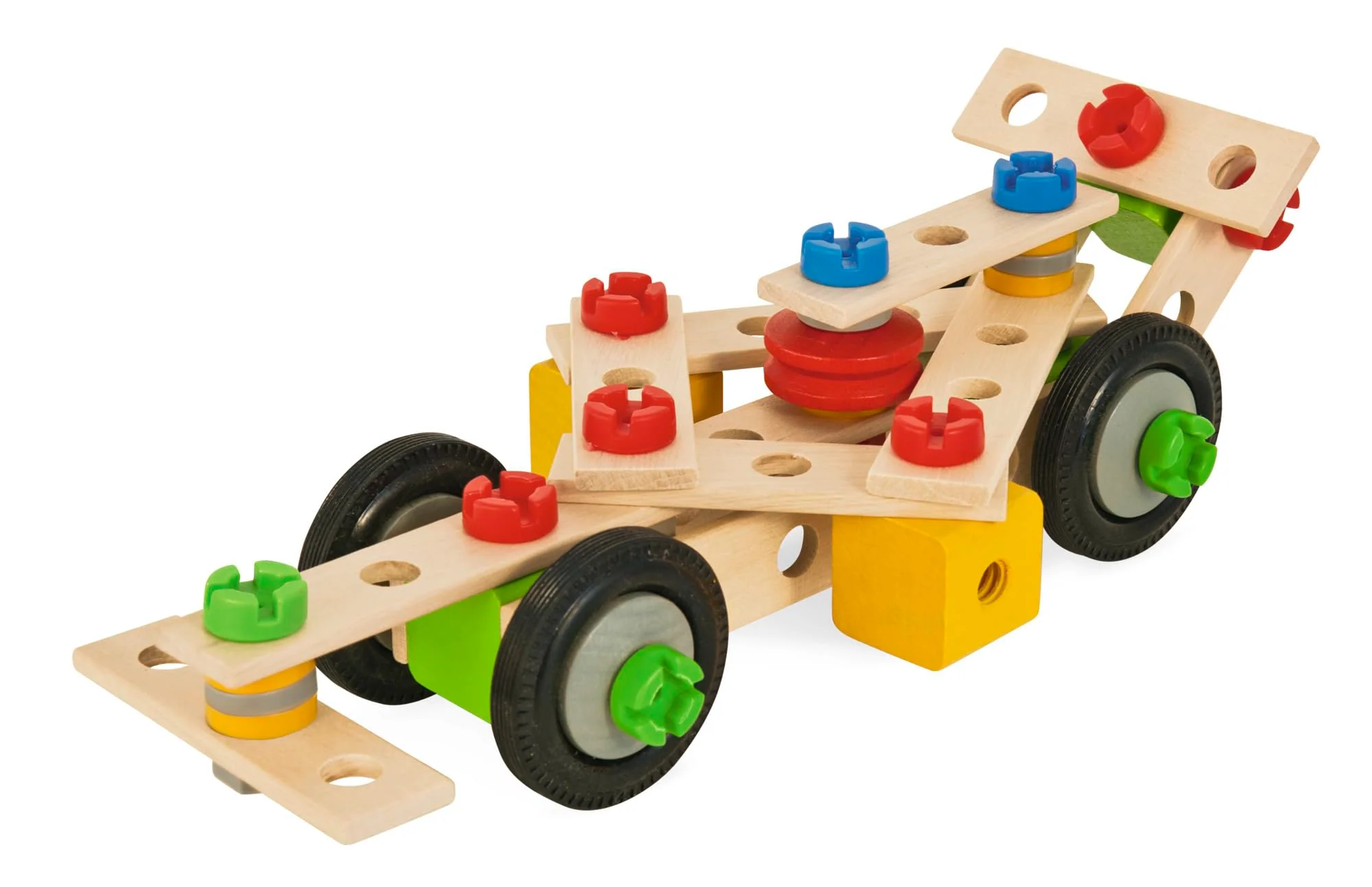 Eichhorn - Constructor Lokomotive, 8 Verschiedene Modelvarianten baubar, Konstruktionsspielzeug mit 90 Teilen, vielseitiges Holzspielzeug, 100% FSC zertifiziertes Buchenholz, ab 3 Jahren - Image 7