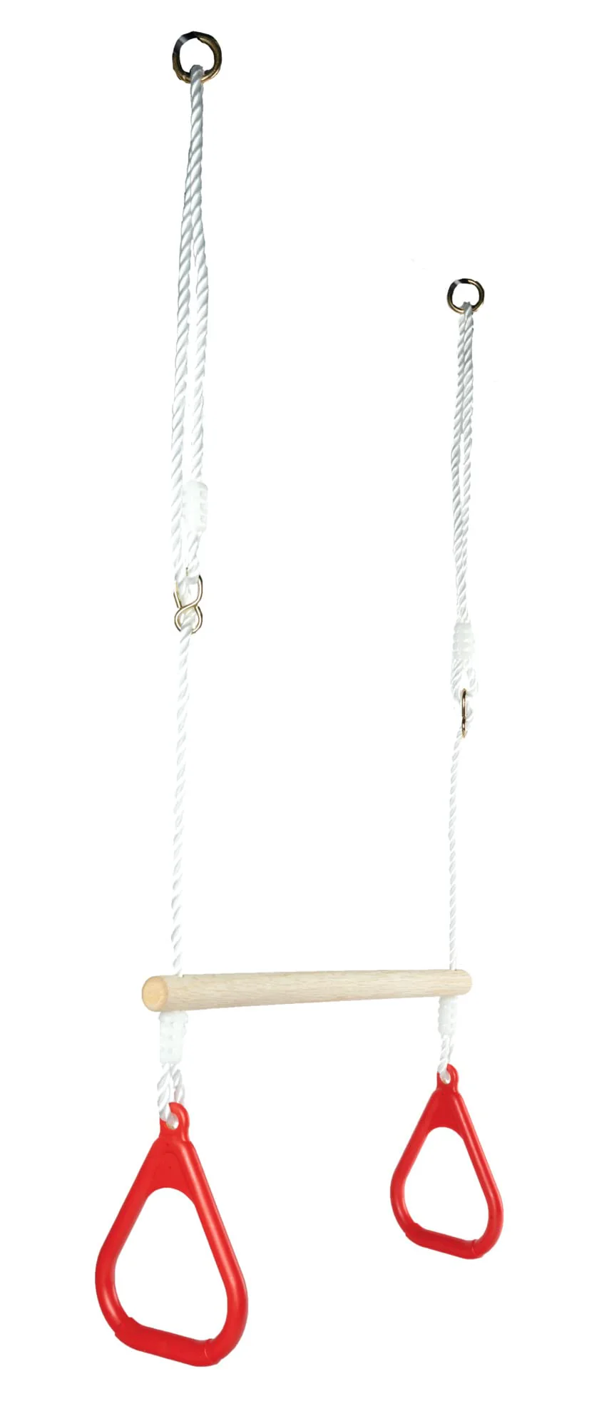 Eichhorn - Outdoor 2 in 1 Turnset, Schaukel und Trapez in einem, Höhenverstellbar ca. 110-160 cm, bis 60 kg belastbar, aus Hartholz, ab 3 Jahren - Image 5