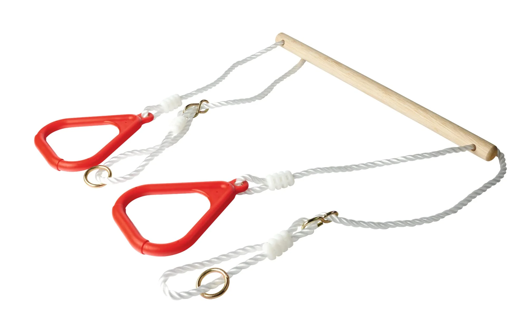 Eichhorn - Outdoor 2 in 1 Turnset, Schaukel und Trapez in einem, Höhenverstellbar ca. 110-160 cm, bis 60 kg belastbar, aus Hartholz, ab 3 Jahren - Image 7