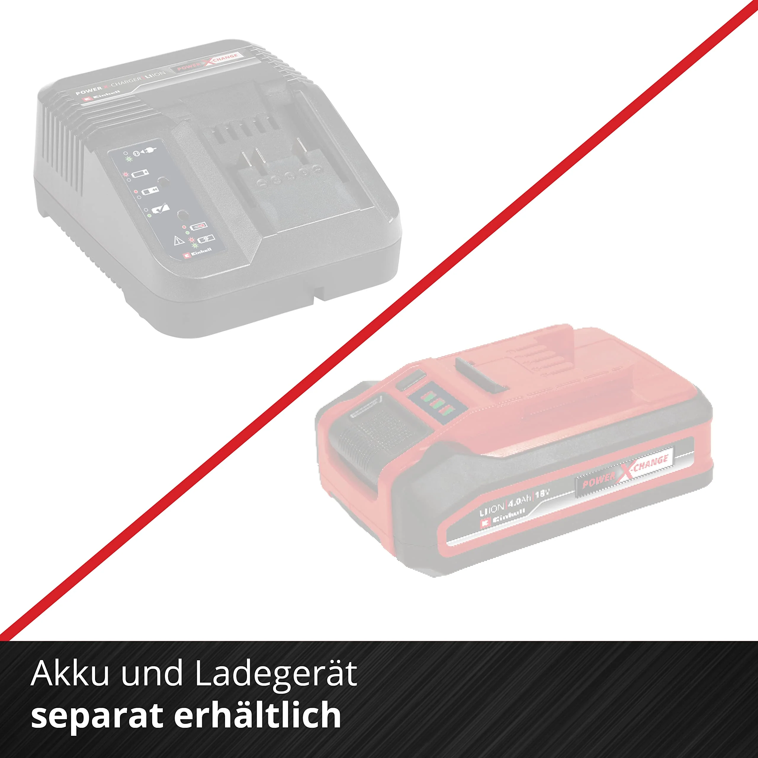 Einhell Akku-Bohrschrauber TE-CD 18/40 Li-Solo Power X-Change (Lithium-Ionen, 18 V, 40 Nm max. Drehmoment auf 21 Stufen, 2-Gang-Getriebe zum Bohren + Schrauben, Drehzahl-Elektronik, LED-Licht) - Image 4