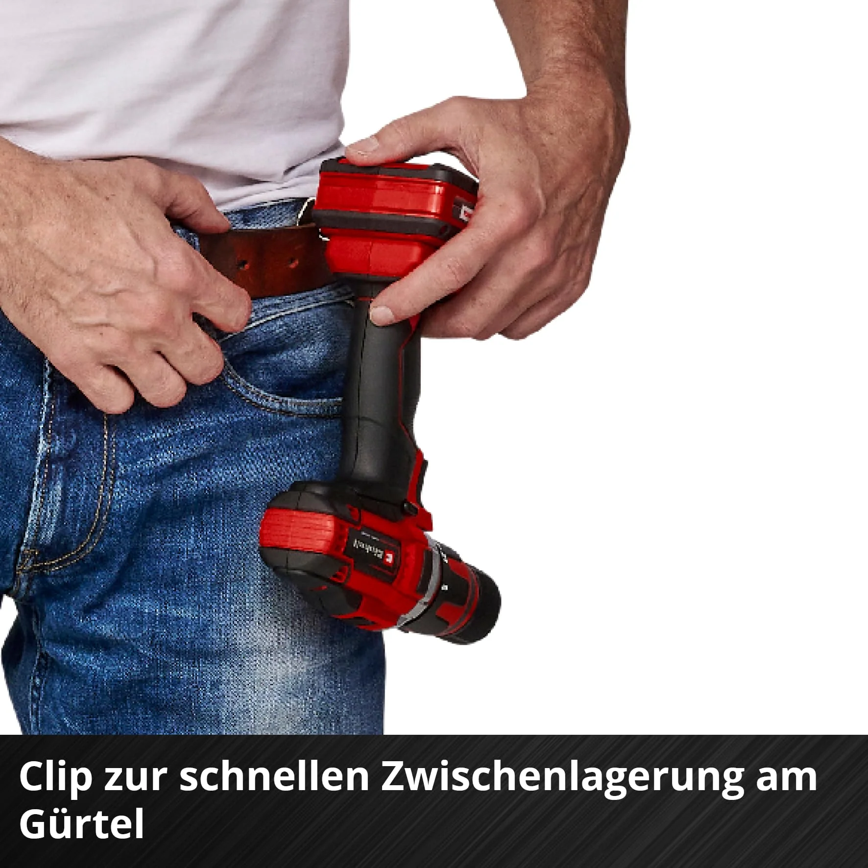 Einhell Akku-Bohrschrauber TE-CD 18/40 Li-Solo Power X-Change (Lithium-Ionen, 18 V, 40 Nm max. Drehmoment auf 21 Stufen, 2-Gang-Getriebe zum Bohren + Schrauben, Drehzahl-Elektronik, LED-Licht) - Image 8