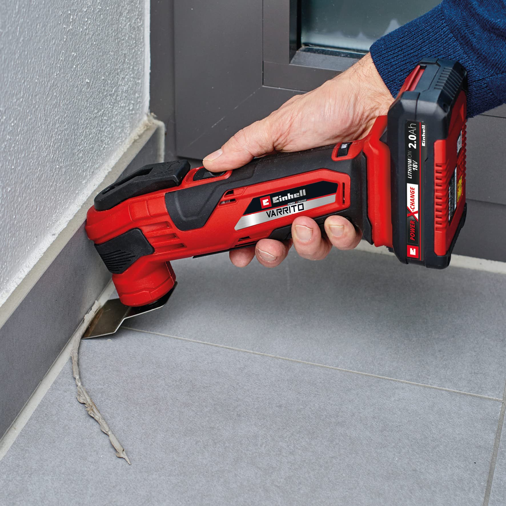 Einhell Akku-Multifunktionswerkzeug VARRITO Power X-Change (Li-Ion, 18 V, 22.000 bis 40.000 min-1, Drehzahl-Elektronik, Schnellspannverschluss, magnetische Werkzeugaufnahme, ohne Akku und Ladegerät) - Image 12