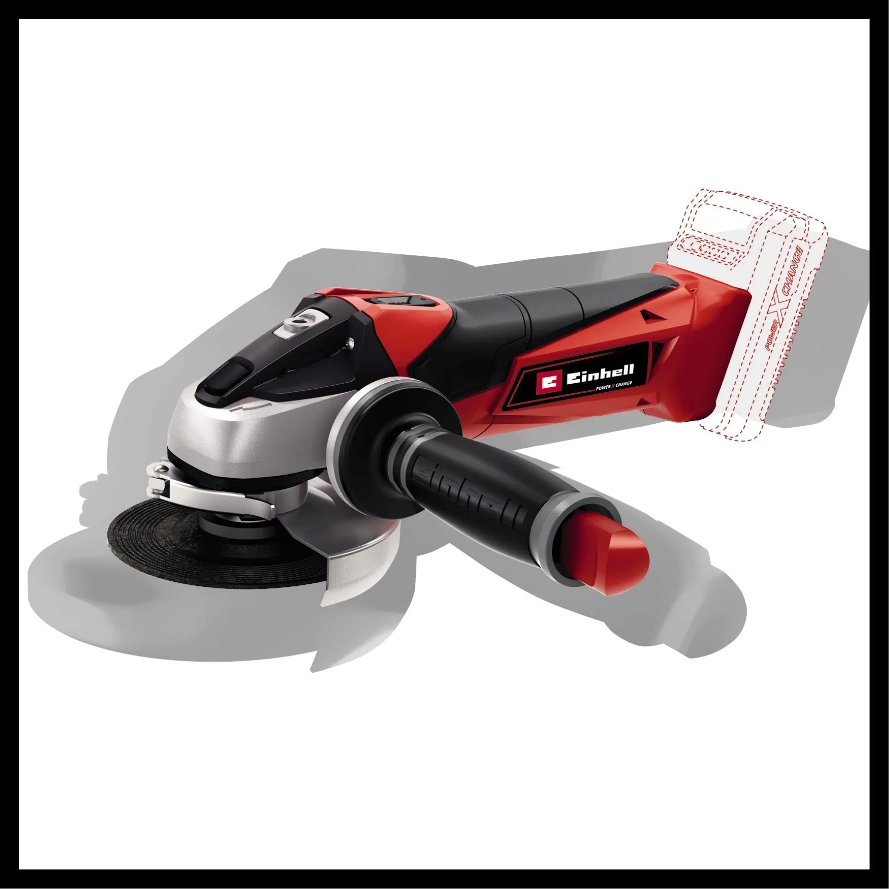 Einhell Akku-Winkelschleifer TE-AG 18/115 Li-Solo Power X-Change (18 V, 115 mm Scheibendurchmesser, 28 mm Schnitttiefe, Softstart, ohne Trennscheibe, ohne Akku) - Image 8