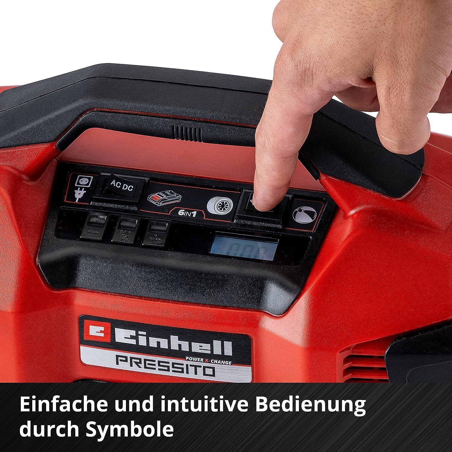Einhell Hybrid-Kompressor PRESSITO Power X-Change (18 V, max. 11 bar, 31 cm Schlauchlänge, inkl. 3-tlg. Adapter-Set, ohne Akku) - Image 4