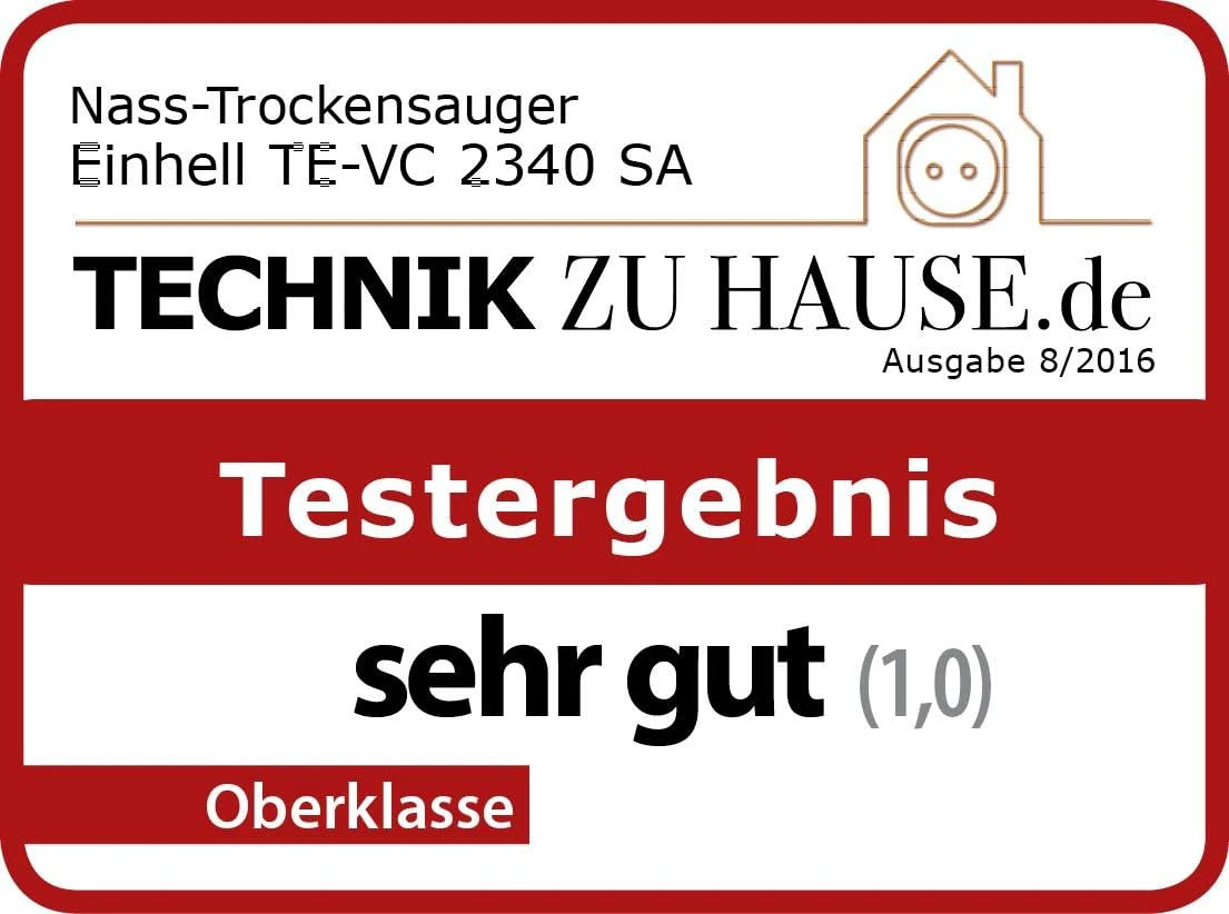 Einhell Nass-Trockensauger TE-VC 2340 SA (1200 W, 40 l rostfreier Edelstahlbehälter, Blasanschluss, Zubehör-/Kabelhalterung, inkl. 3 m Plastikschlauch, Kombidüse, div. Filter) - Image 12