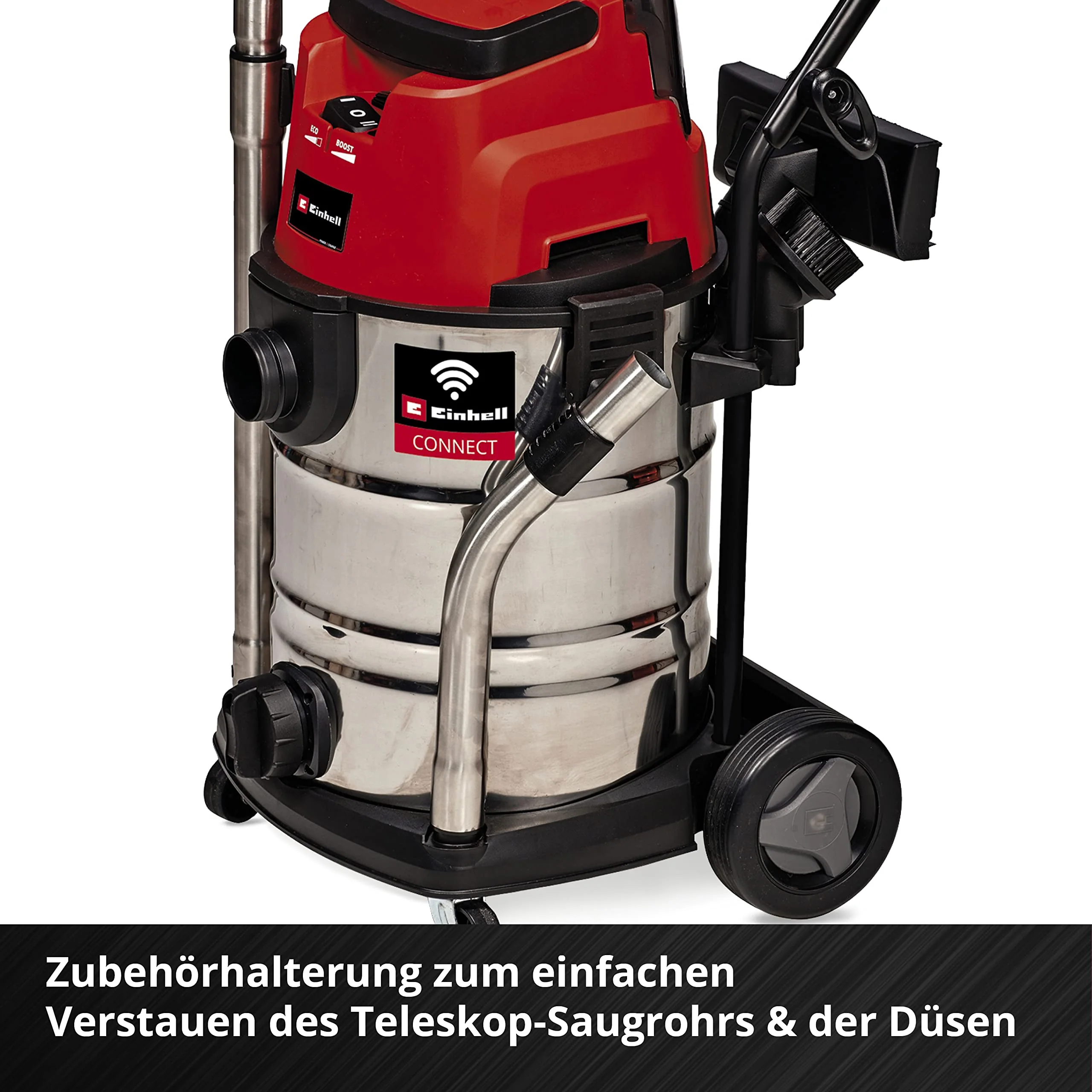 Einhell Professional Akku-Nass-Trockensauger TP-VC 36/30 S Auto-Solo Power X-Change (Li-Ion, 36 V, Auto-Start Konnektivitätsfunktion, ECO-/BOOST-Funktion, ohne Akku & Ladegerät) - Image 8