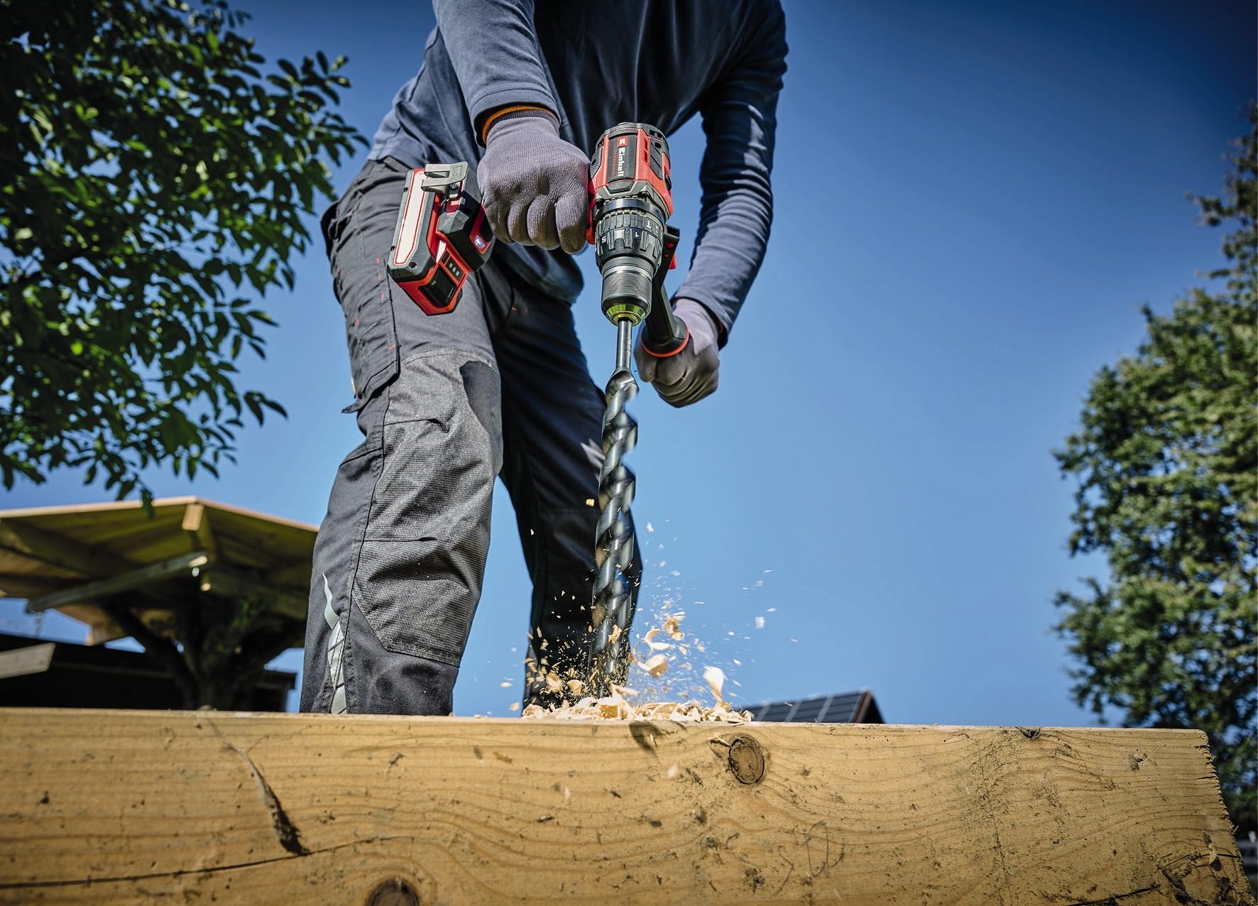 Einhell Professional Akku-Schlagbohrschrauber TP-CD 18/120 Li-i BL-Solo Power X-Change (18 V, Brushless, 120 Nm, Schlagbohrfunktion, 13 mm Bohrfutter, 2 Gang, ohne Akku) - Image 11