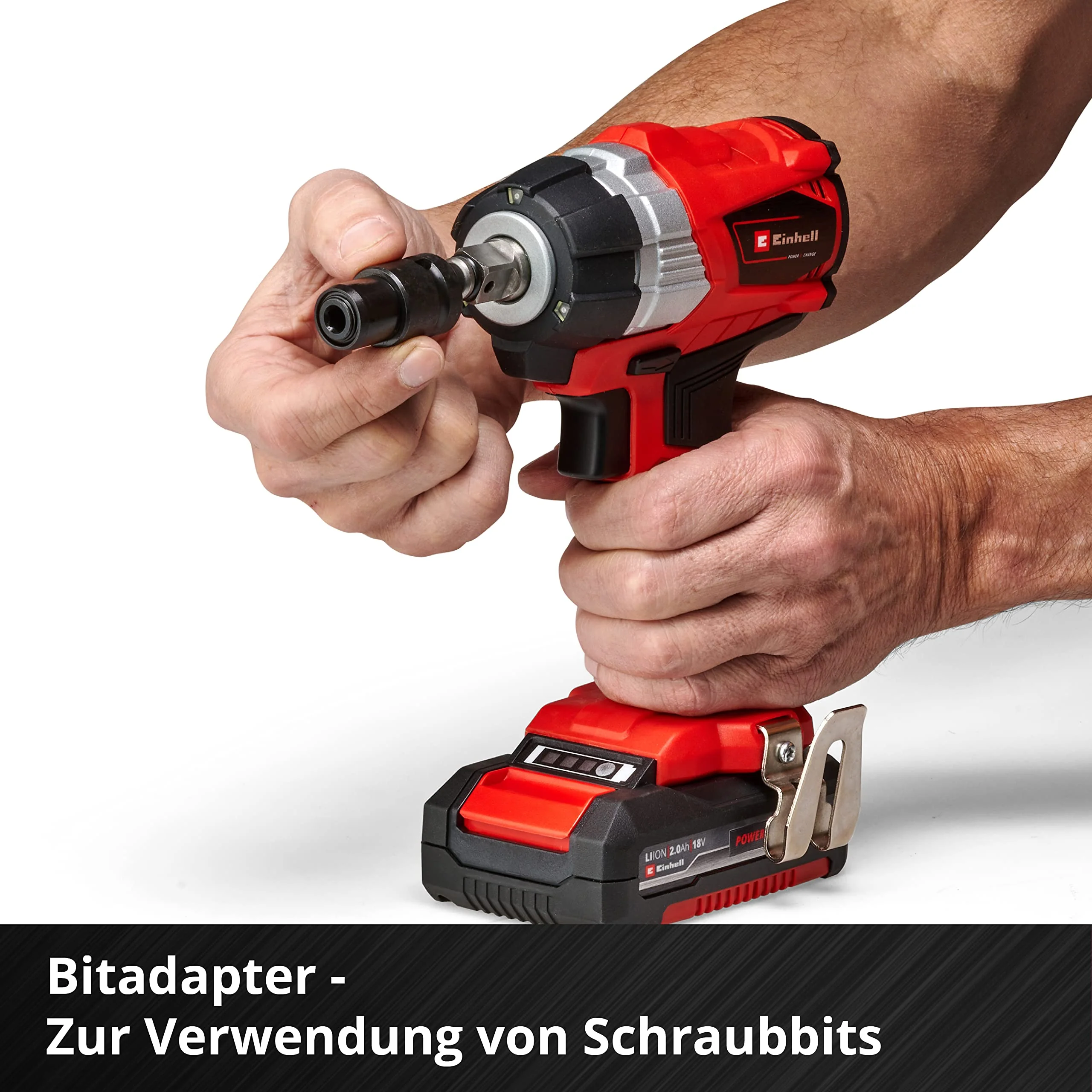 Einhell Professional Akku Schlagschrauber TP-CW 18 Li BL Solo Power X-Change (18 V, 215 Nm, Brushless, Außenvierkant-Aufnahme, Bit-Adapter, LED Licht, ohne Akku) - Image 9