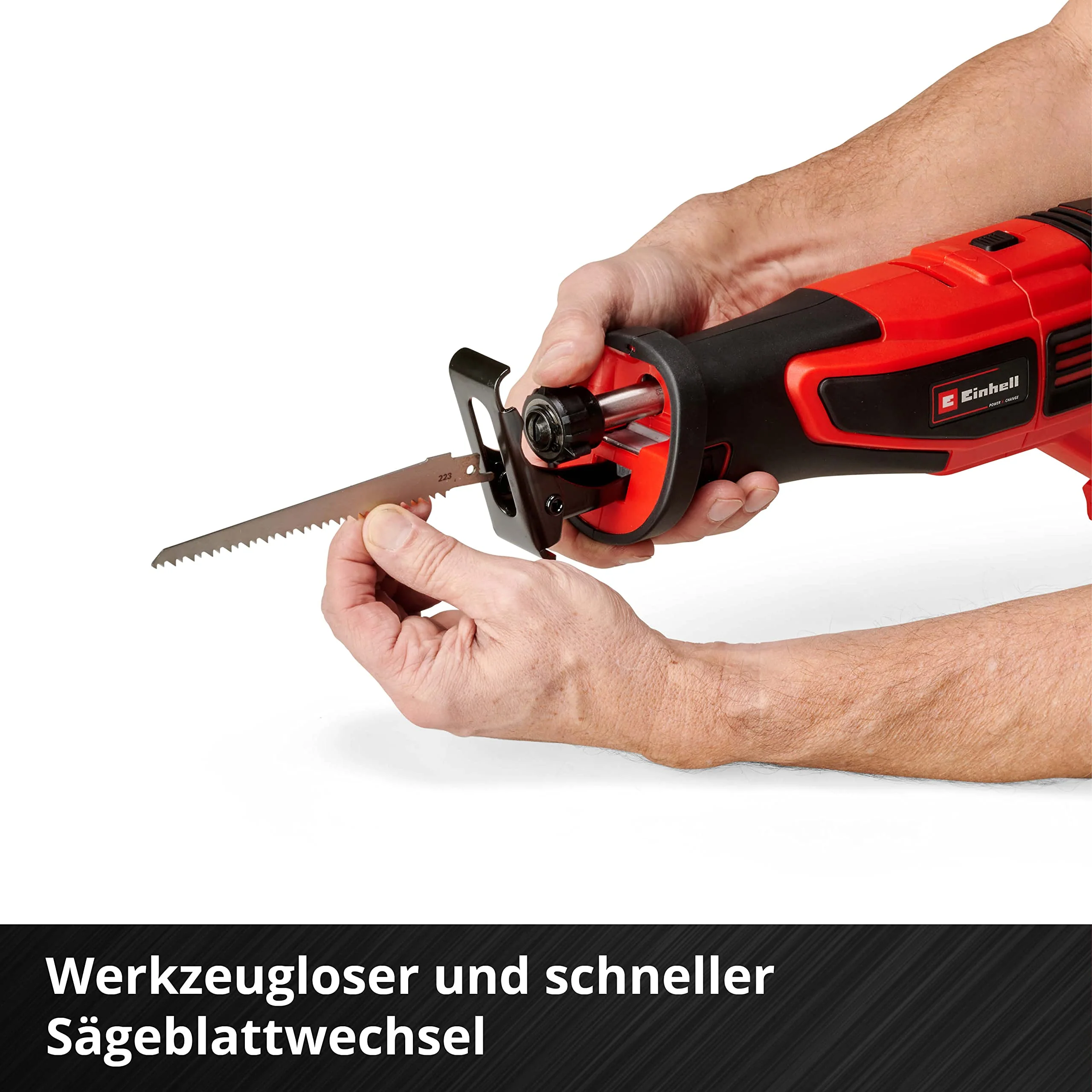 Einhell Professional Akku-Universalsäge TP-AP 18/28 Li BL-Solo Power X-Change (18 V, Brushless, 28 mm Hubhöhe, 2.500 min-1, 20 cm Schnitttiefe Holz, drehbarer Griff, ohne Akku) - Image 6
