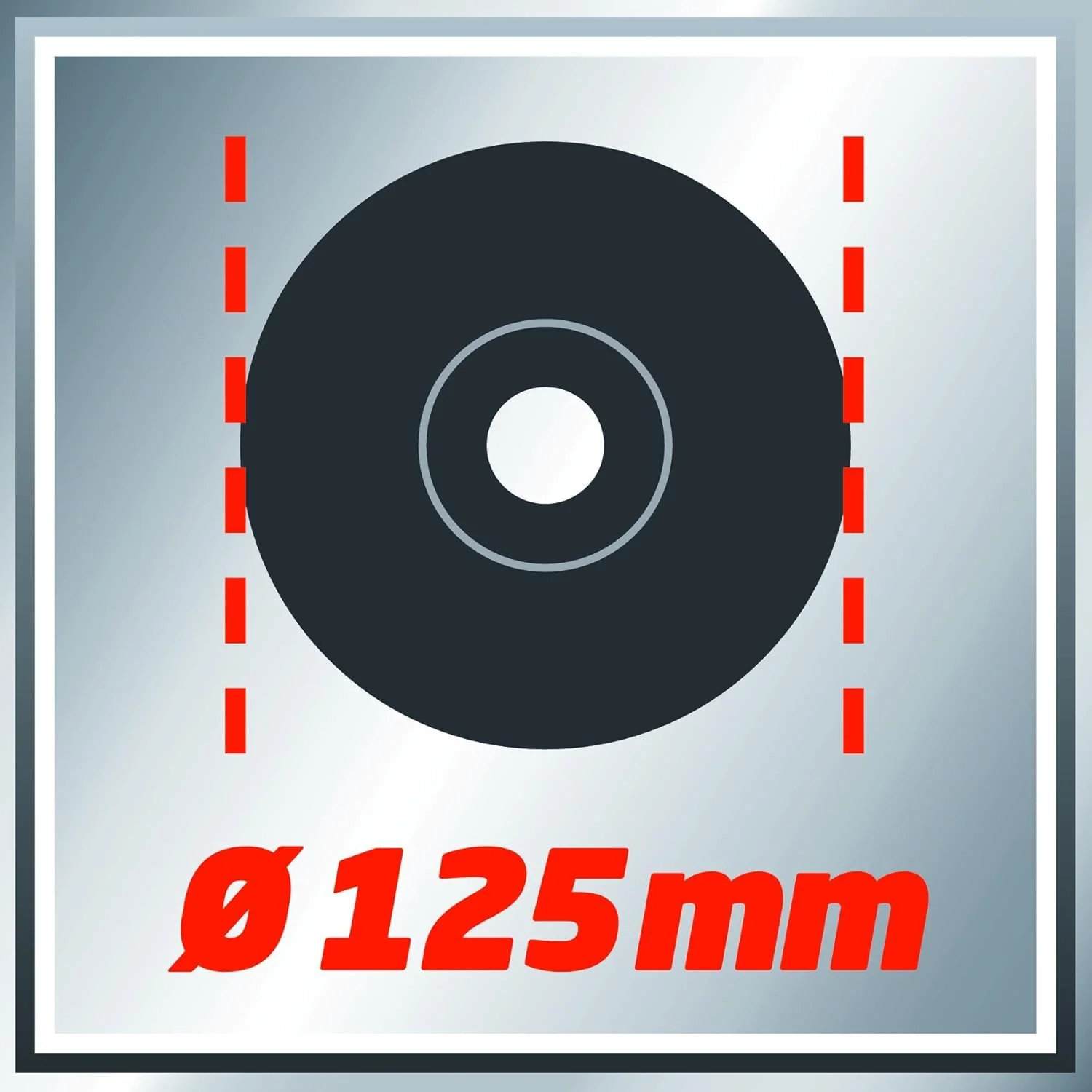 Einhell Winkelschleifer TC-AG 125 (850W, 12.000 1/min Drehzahl, 125mm Scheiben-ø, Scheibenschutz, Spindelarretierung, flacher Aluminium-Getriebekopf) - Image 2