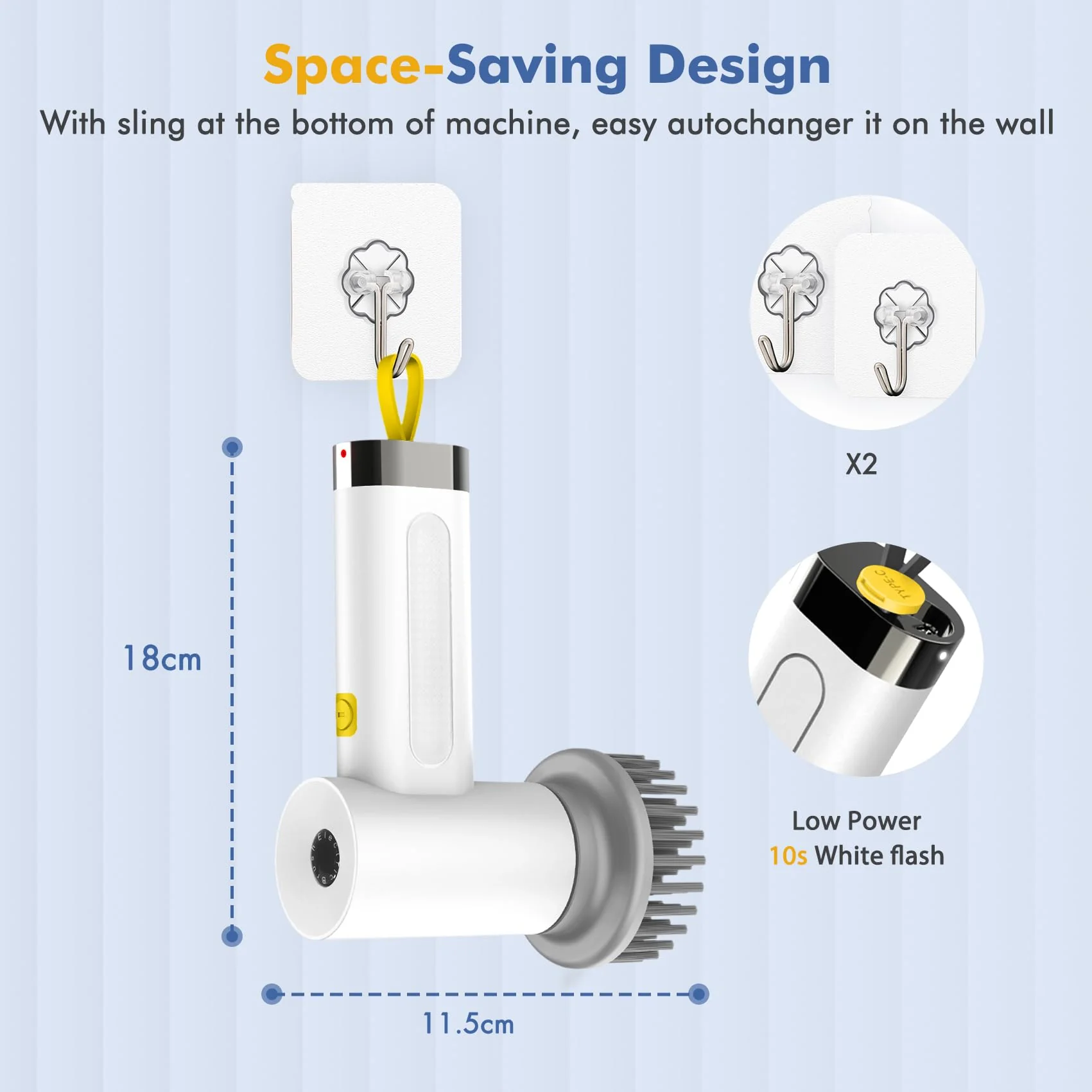 Elektrische Reinigungsbürste,Spin Scrubber für Bad und Fugen,Cleaning Brush für Haushalt mit 5 Bürstenkopfe,2 Modi Perfekt für Tiefe reinigen von Fliesen,Küche,Grille,Glas und Reifen-led Anzeige