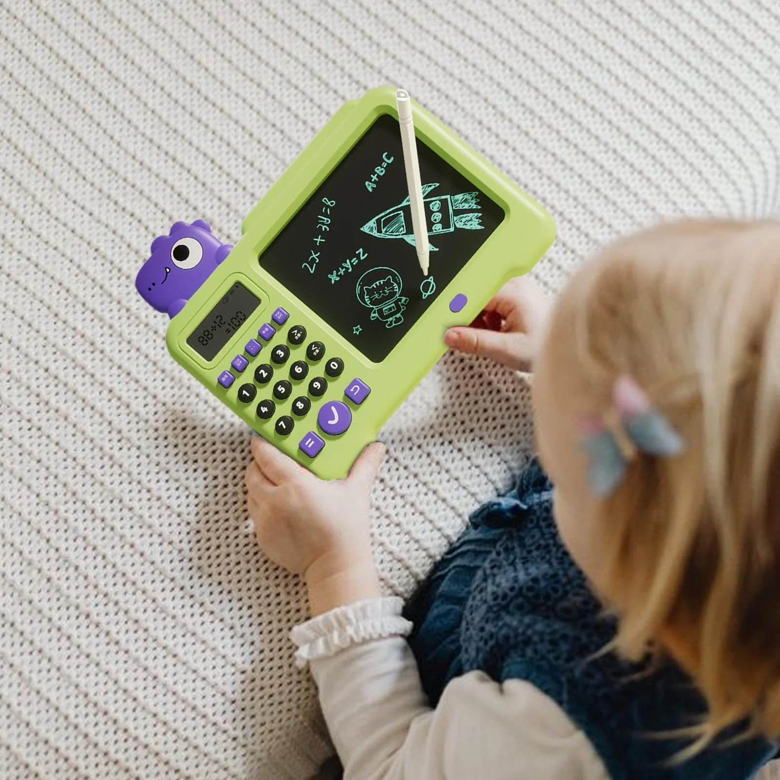 Elektrisches Lernspielzeug für Kleinkinder, Lernspielzeug zum Zeichnen, Elektrisches Kinderspielzeug zum Zeichnen, LCD-Schreibtablett, National Learning Zeichenblock, Lernspielzeug, löschbares Kritzel - Image 7