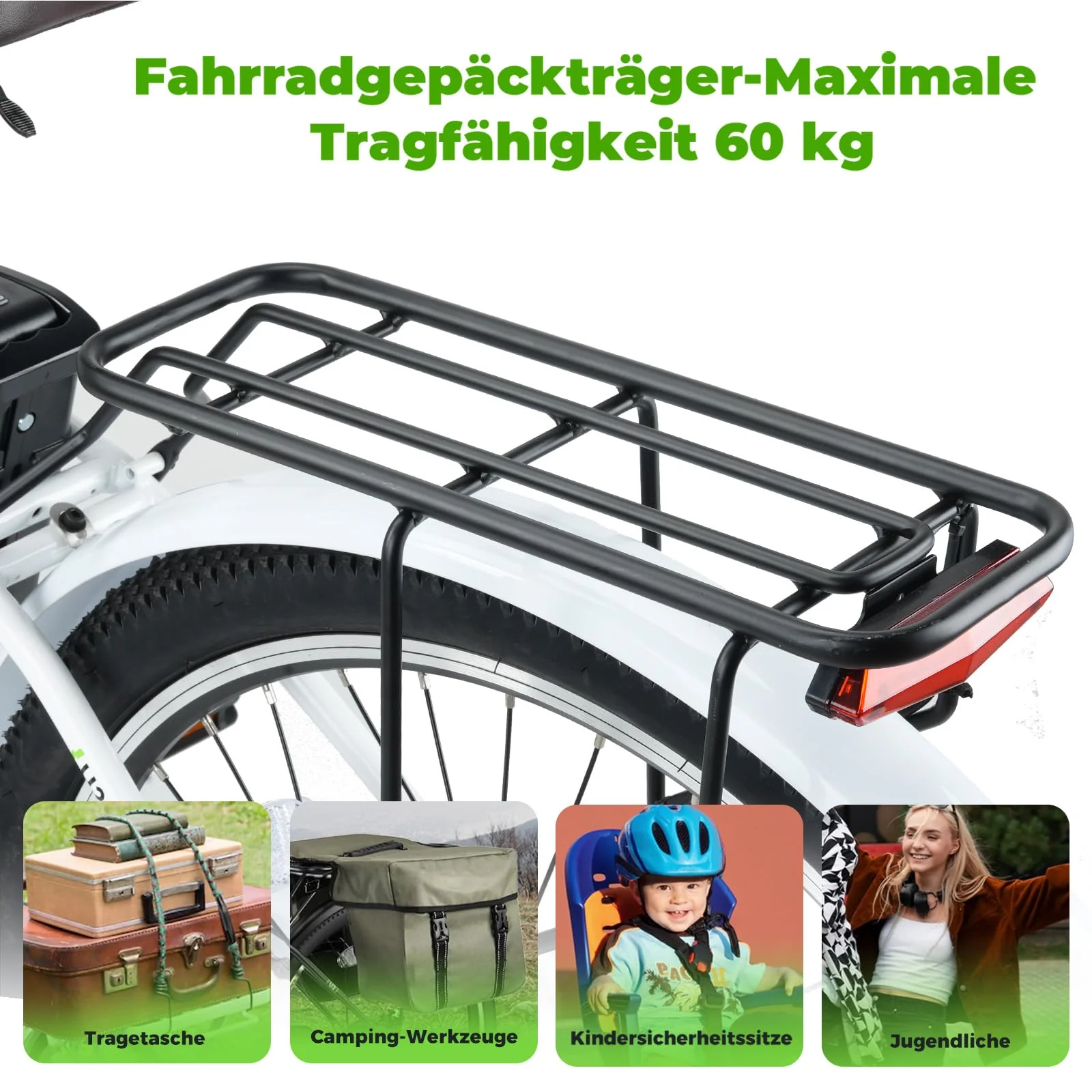 Elektrofahrrad mit Abnehmbarer 36V 13Ah Akku Bis zu 90KM,26 Zoll E Bike mit 7 Gang Getriebe für Herren Damen Pendler Reisen Übung,60N.m 250W Motor City Pedelec mit Aussetzungen und LCD-Display - Image 6