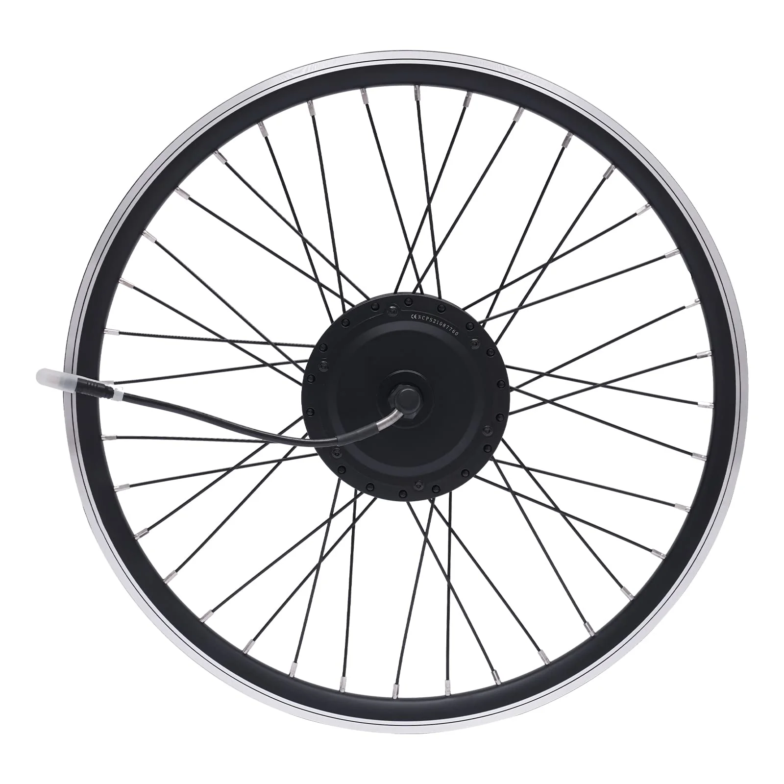 Elektrofahrrad Umbausatz|24 Zoll 36V 500W E-Bike Conversion Kit, Umbau Motor Kit E-Bike Radfahren Nabe Umwandlung Dual Mode Controller|30-35KM/H (Vorderrad)