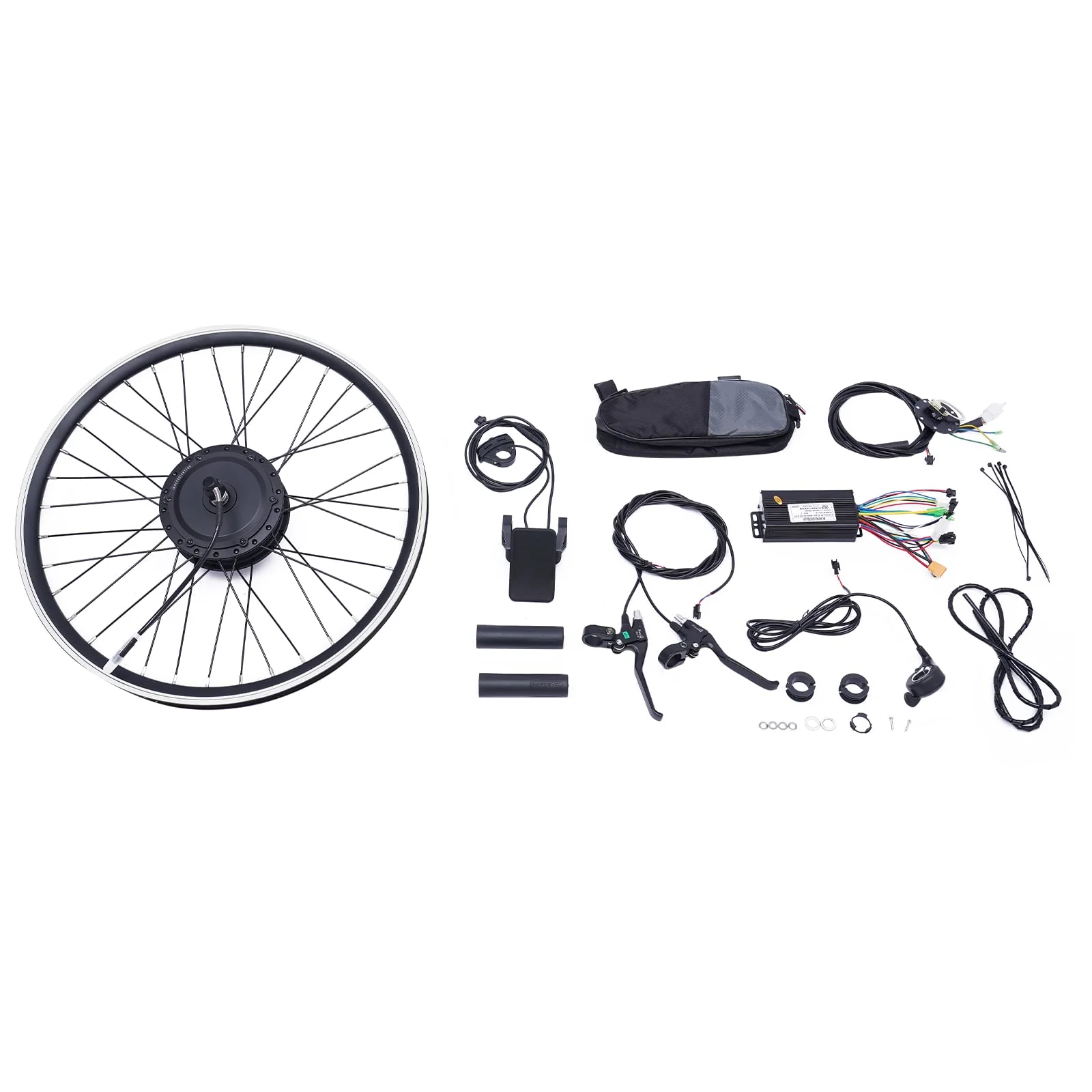 Elektrofahrrad Umbausatz|24 Zoll 36V 500W E-Bike Conversion Kit, Umbau Motor Kit E-Bike Radfahren Nabe Umwandlung Dual Mode Controller|30-35KM/H (Vorderrad) - Image 5